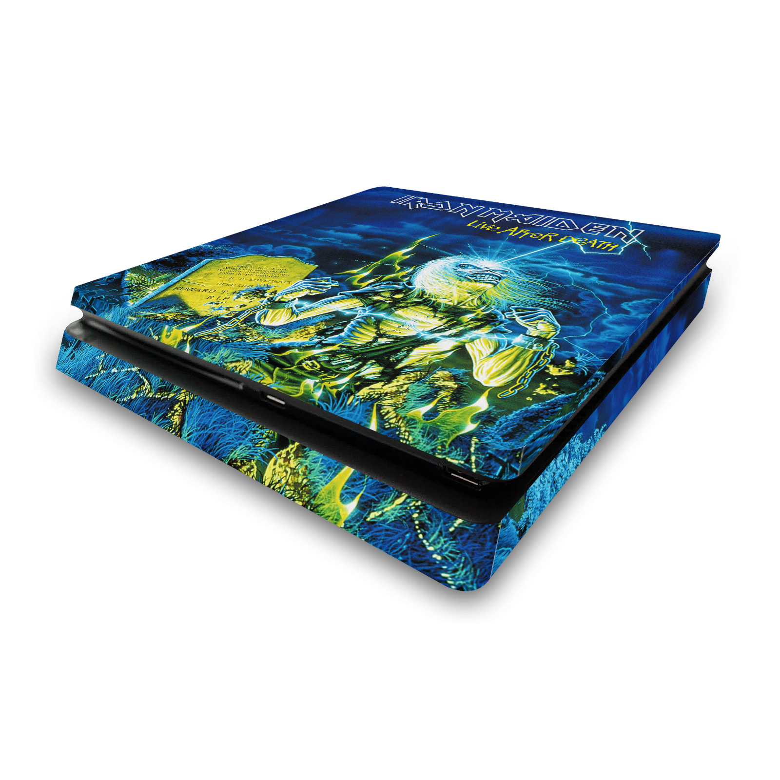 OFFICIAL IRON MAIDEN GRAPHIC ART VINYL SKIN DECAL FOR SONY PS4 SLIM CONSOLE - Picture 10 of 11