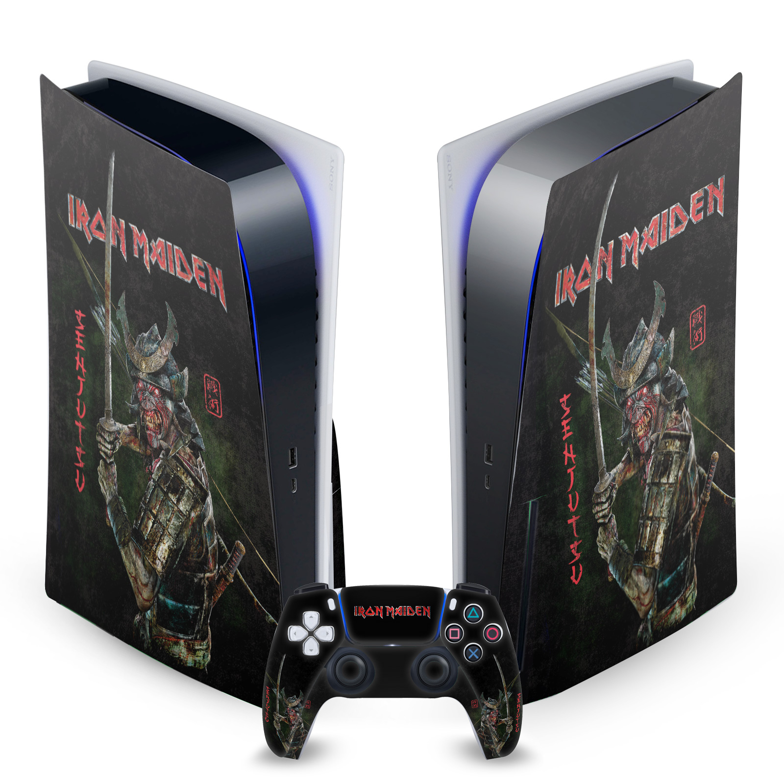 OFFICIAL IRON MAIDEN GRAPHIC ART VINYL SKIN FOR SONY PS5 DISC EDITION BUNDLE