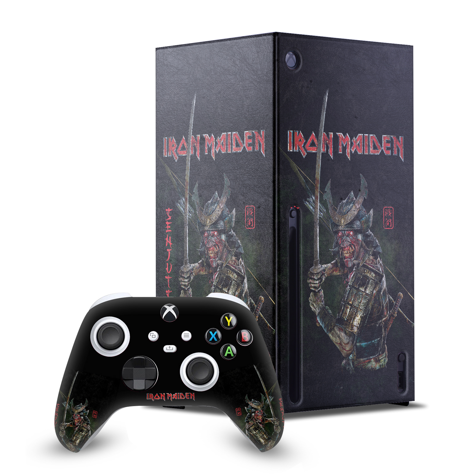 IRON MAIDEN GRAPHIC ART GAME CONSOLE WRAP AND CONTROLLER SKIN FOR XBOX SERIES X