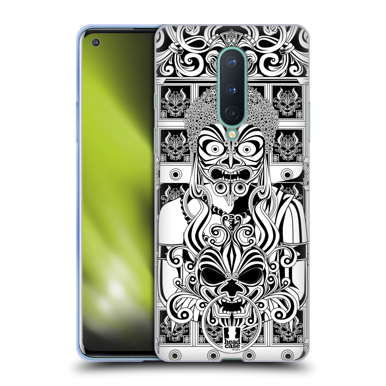 HEAD CASE DESIGNS BNW DEVIL FACE SOFT GEL CASE FOR GOOGLE ONEPLUS PHONES - Picture 8 of 10