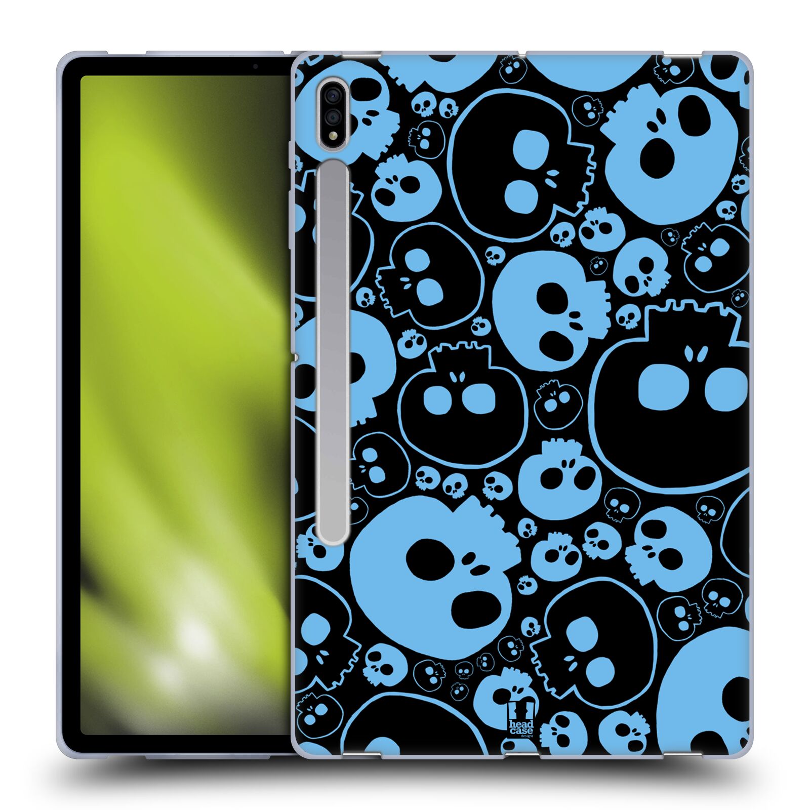 HEAD CASE DESIGNS JAZZY SKULLS SOFT GEL CASE FOR SAMSUNG TABLETS 1 - Picture 8 of 13