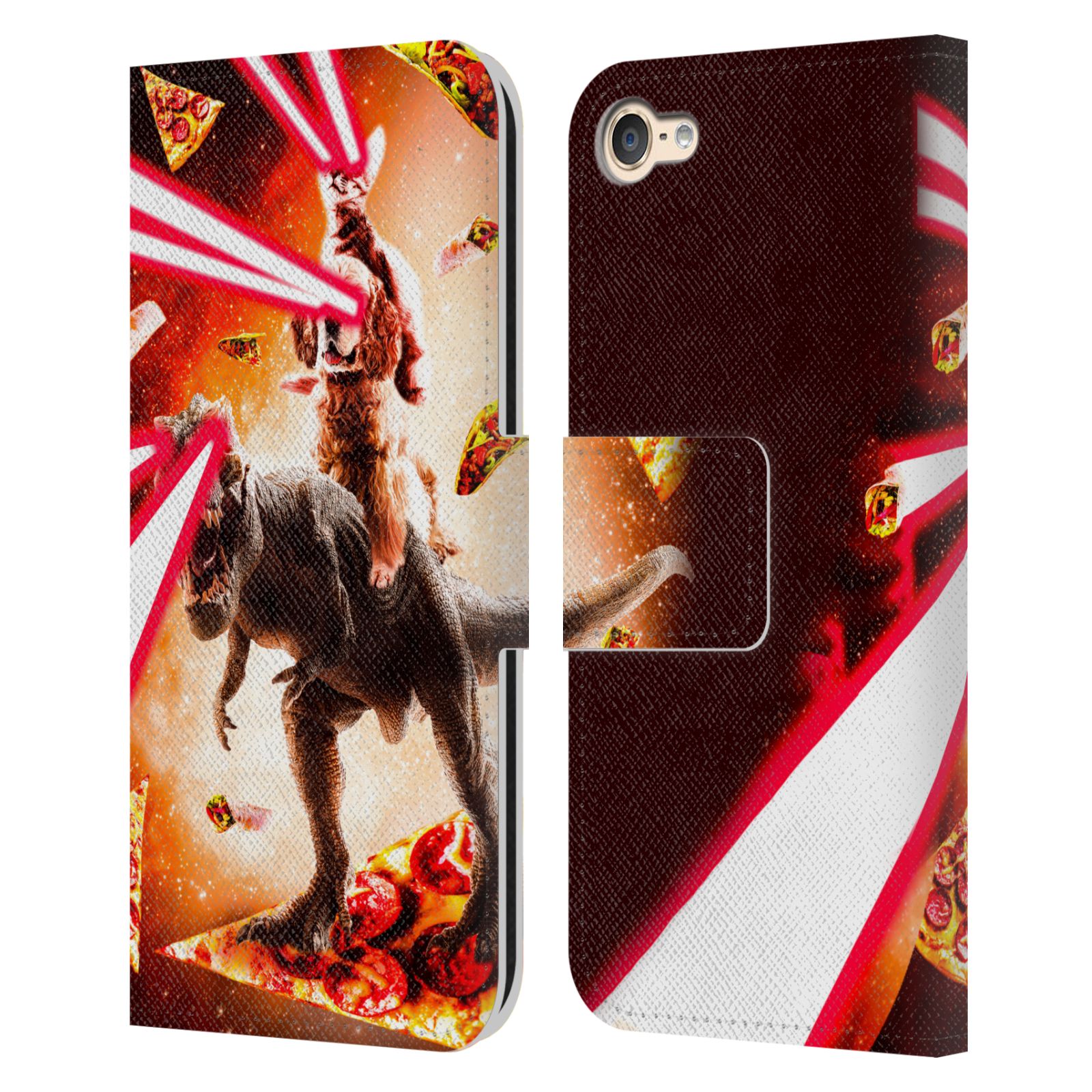 OFFICIAL RANDOM GALAXY SPACE CAT LEATHER BOOK CASE FOR APPLE iPOD TOUCH MP3 - Picture 9 of 21