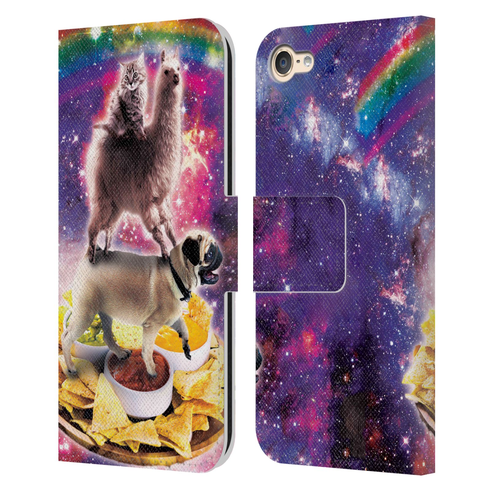 OFFICIAL RANDOM GALAXY SPACE CAT LEATHER BOOK CASE FOR APPLE iPOD TOUCH MP3 - Picture 17 of 21