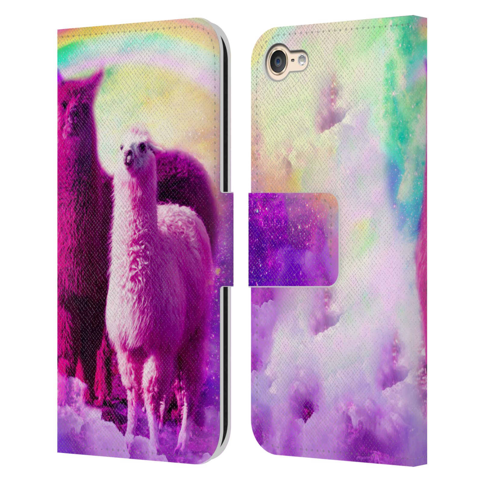 OFFICIAL RANDOM GALAXY SPACE LLAMA LEATHER BOOK CASE FOR APPLE iPOD TOUCH MP3 - Picture 13 of 21