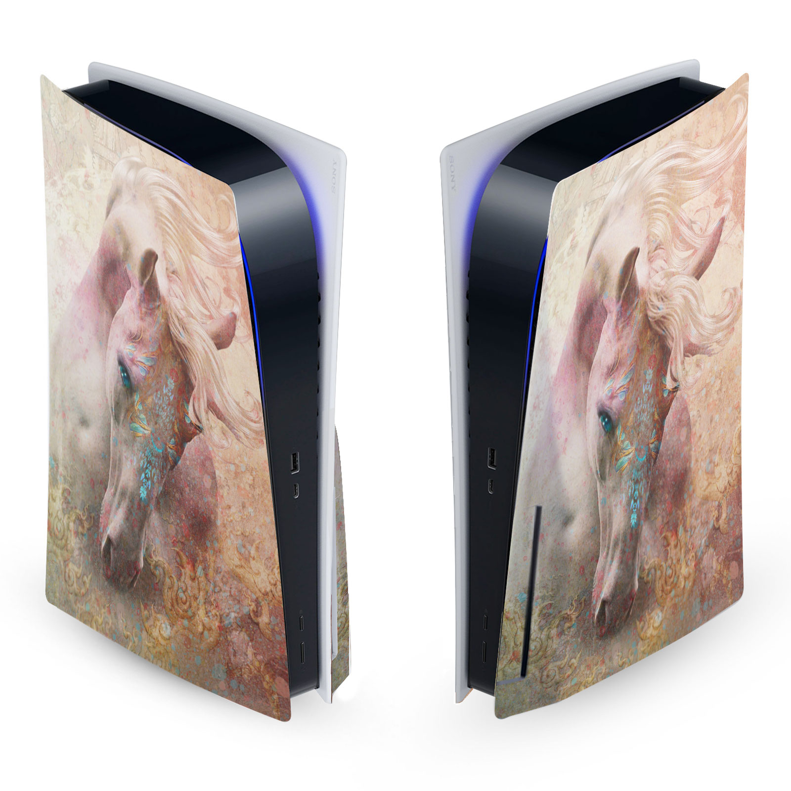 JENA DELLAGROTTAGLIA ANIMALS VINYL SKIN DECAL FOR SONY PS5 DISC EDITION CONSOLE - Picture 9 of 10