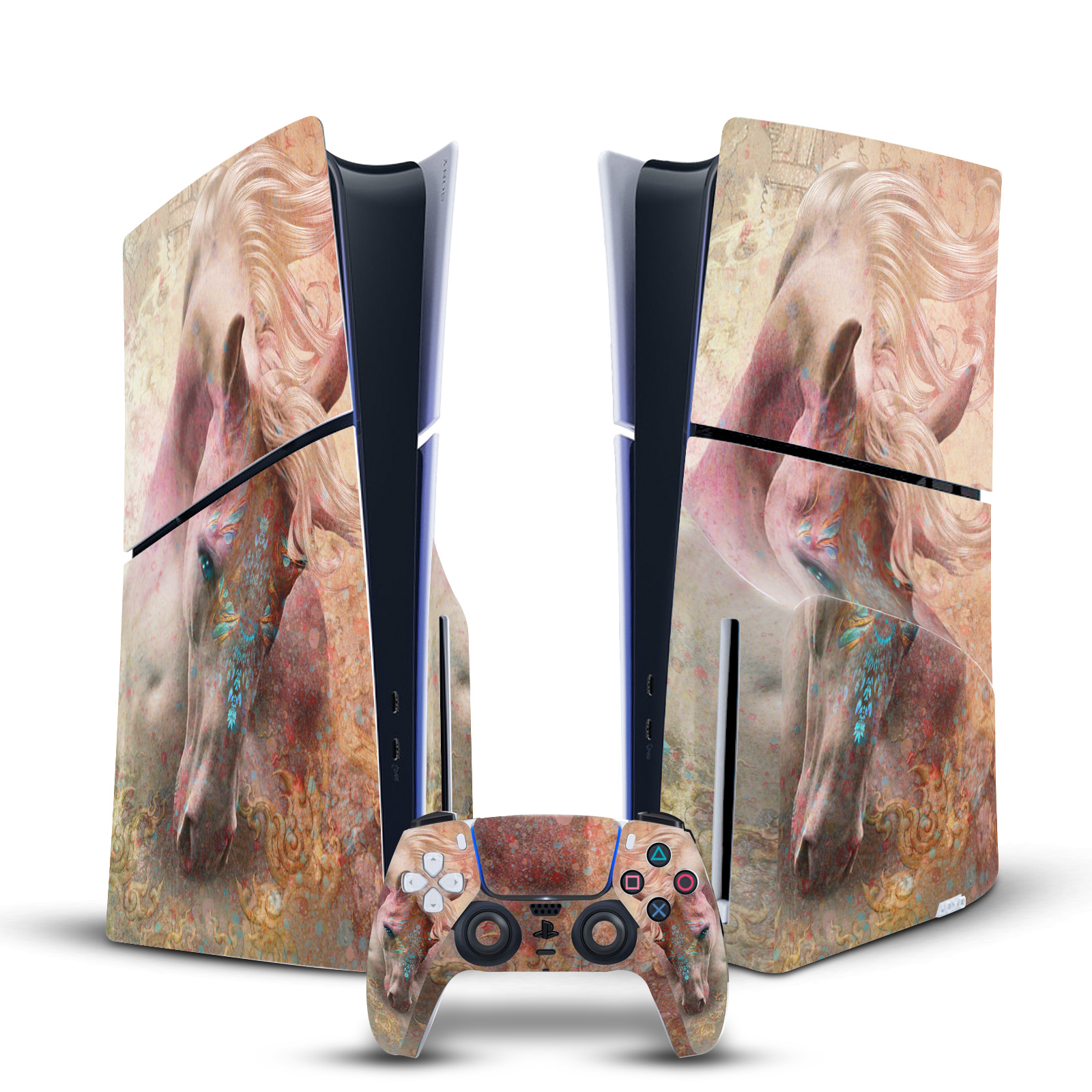 JENA DELLAGROTTAGLIA ANIMALS VINYL SKIN DECAL FOR PS5 SLIM DISC EDITION BUNDLE