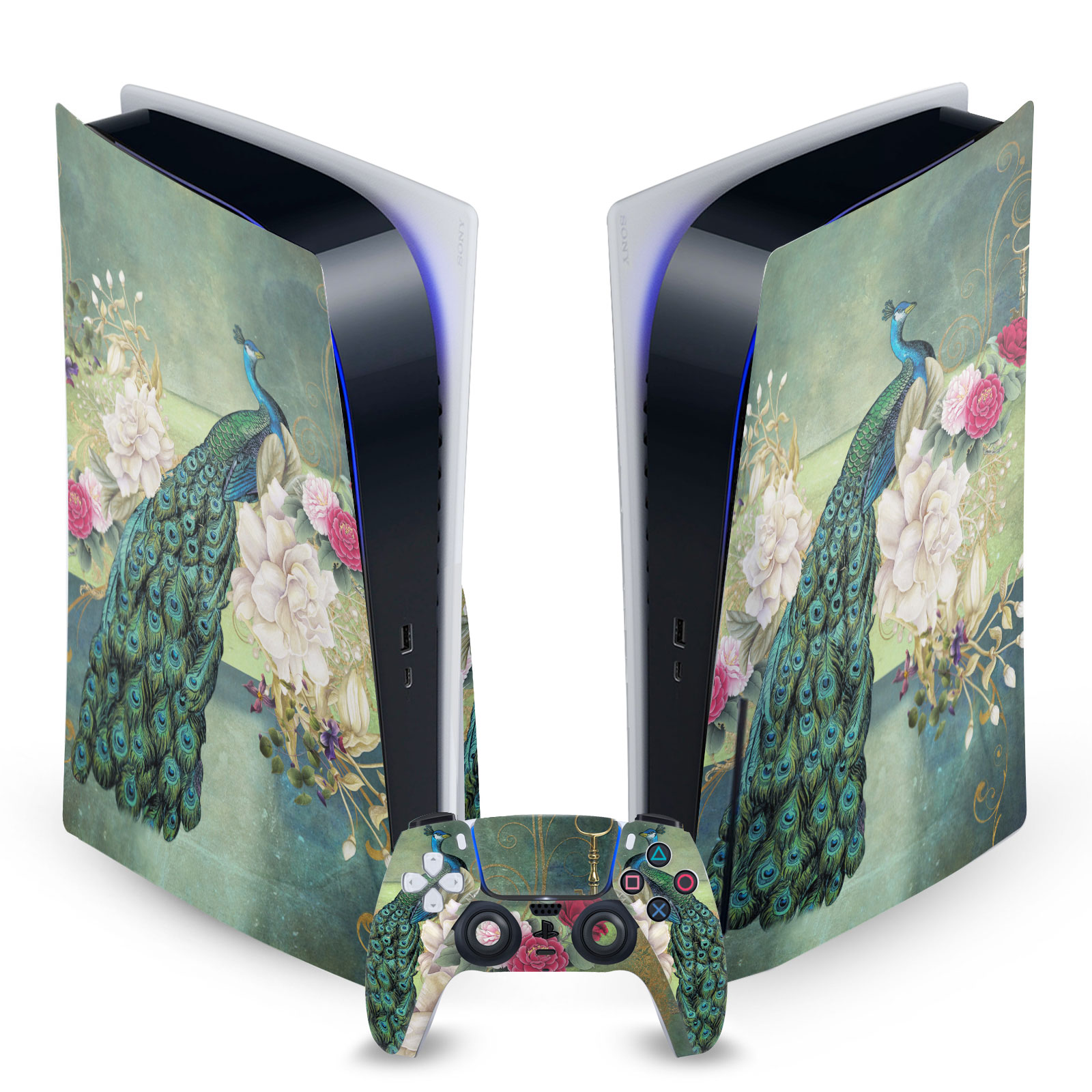 JENA DELLAGROTTAGLIA ANIMALS VINYL SKIN DECAL FOR SONY PS5 DISC EDITION BUNDLE