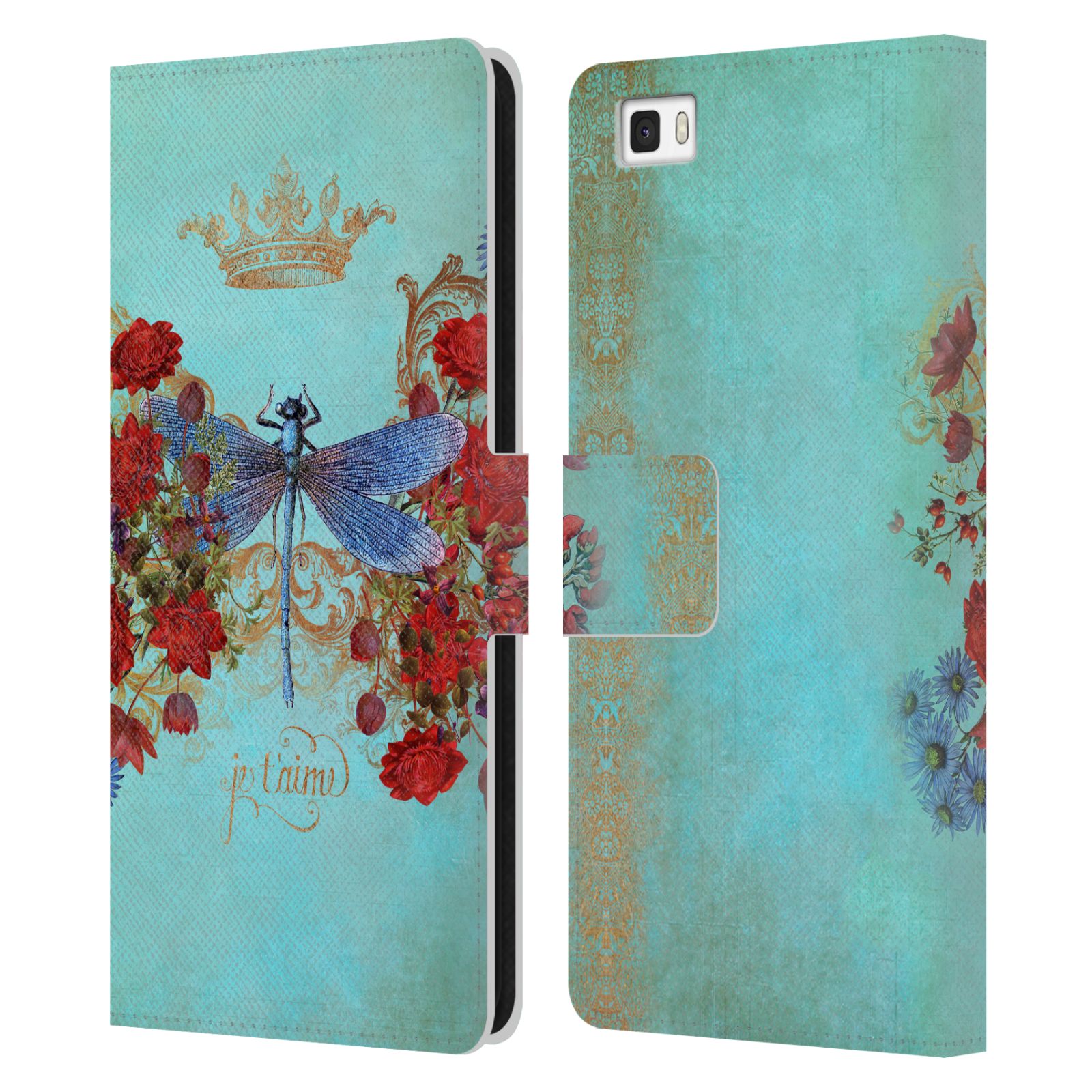 FUNDA OFICIAL PARA LIBRO DE CUERO DE INSECTOS JENA DELLAGROTTAGLIA PARA TELÉFONOS HUAWEI 2 - Imagen 7 de 7