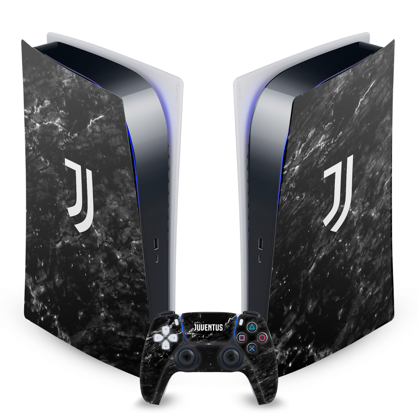 JUVENTUS FOOTBALL CLUB ART VINYL SKIN DECAL FOR SONY PS5 DIGITAL EDITION BUNDLE