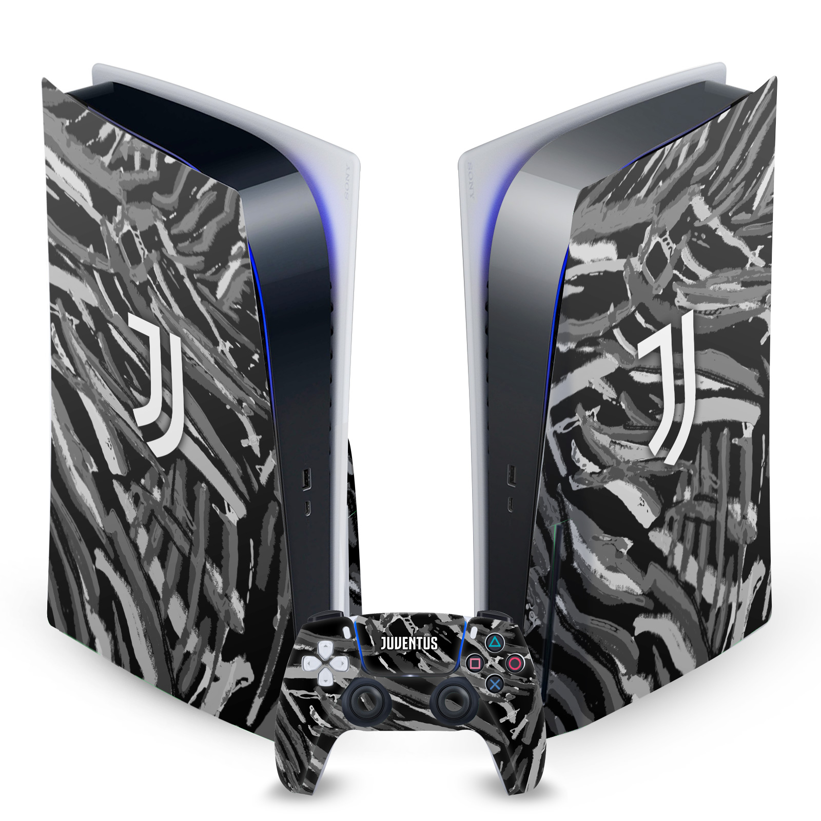 OFFICIAL JUVENTUS FOOTBALL CLUB ART VINYL SKIN FOR SONY PS5 DISC EDITION BUNDLE