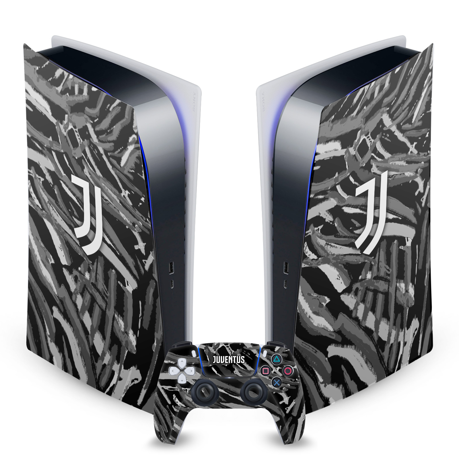 JUVENTUS FOOTBALL CLUB ART VINYL SKIN DECAL FOR SONY PS5 DIGITAL EDITION BUNDLE