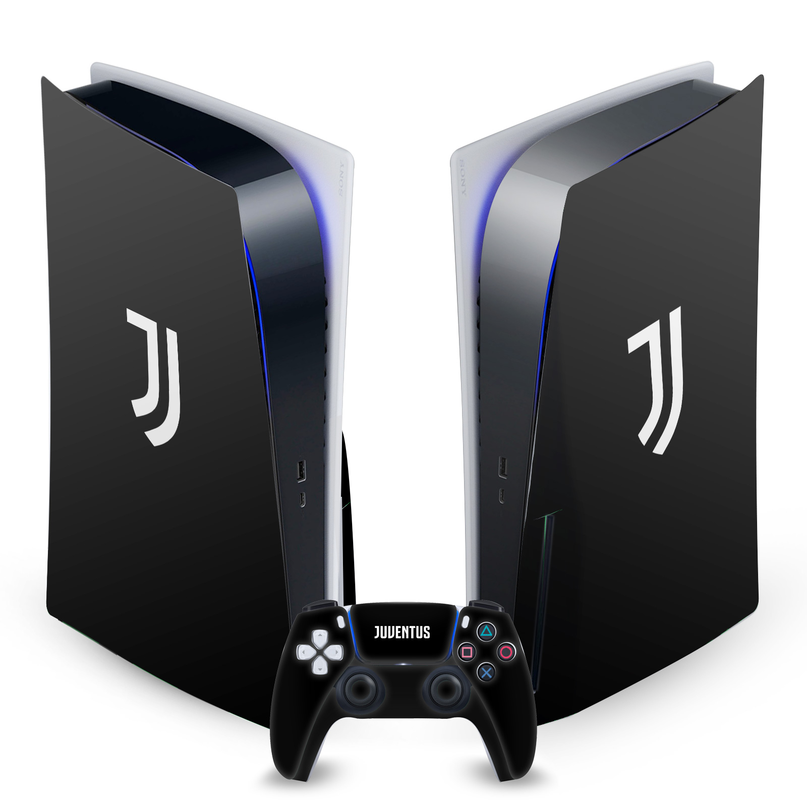 OFFICIAL JUVENTUS FOOTBALL CLUB ART VINYL SKIN FOR SONY PS5 DISC EDITION BUNDLE