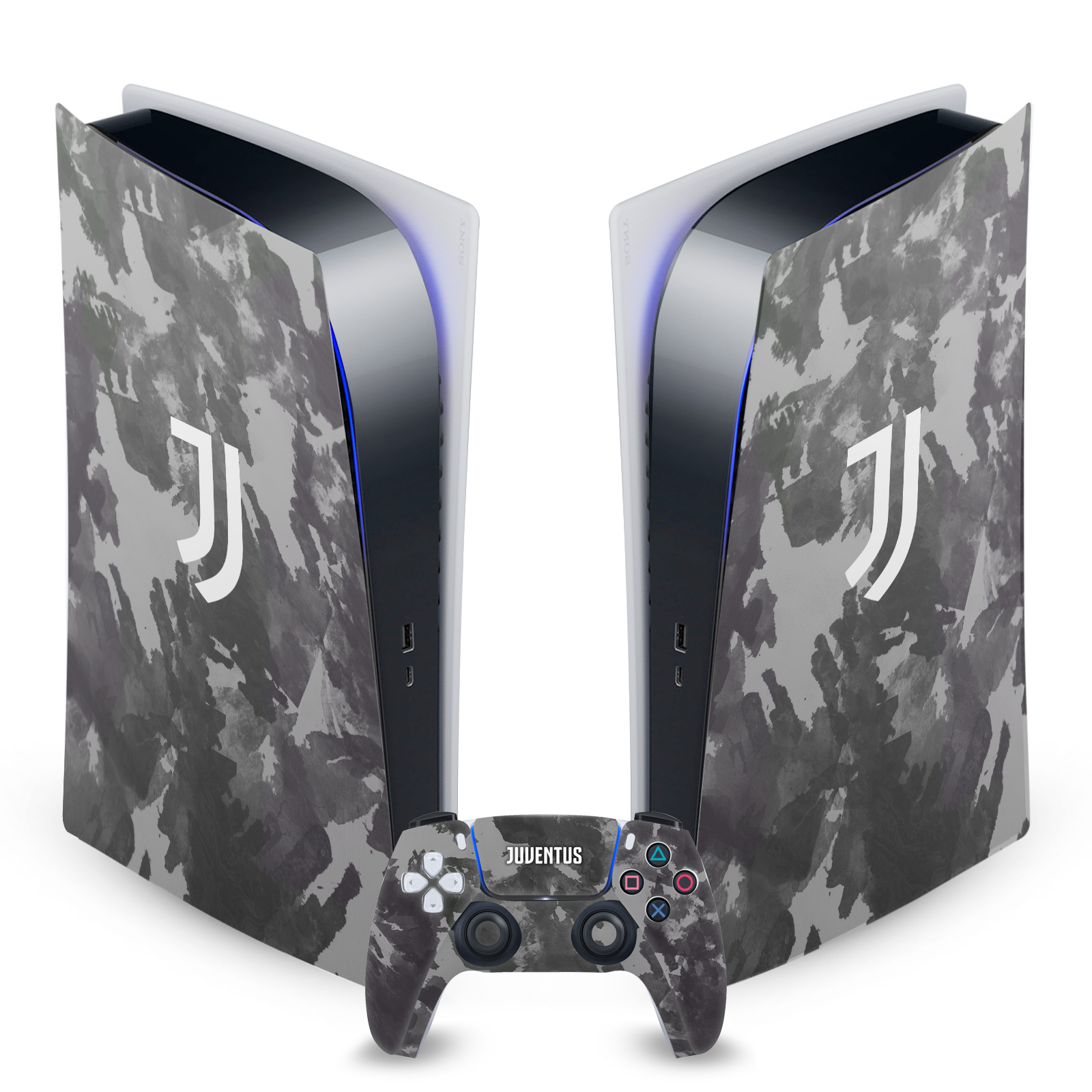 JUVENTUS FOOTBALL CLUB ART VINYL SKIN DECAL FOR SONY PS5 DIGITAL EDITION BUNDLE