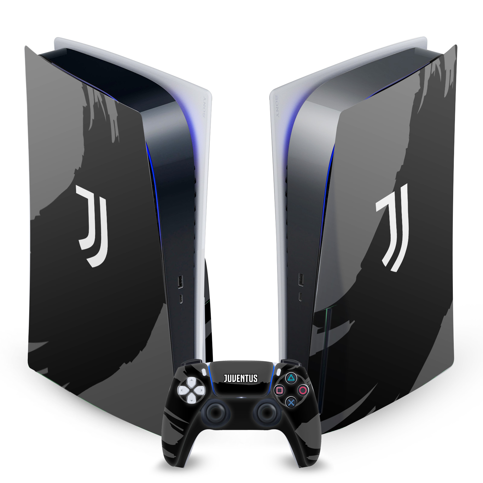 OFFICIAL JUVENTUS FOOTBALL CLUB ART VINYL SKIN FOR SONY PS5 DISC EDITION BUNDLE