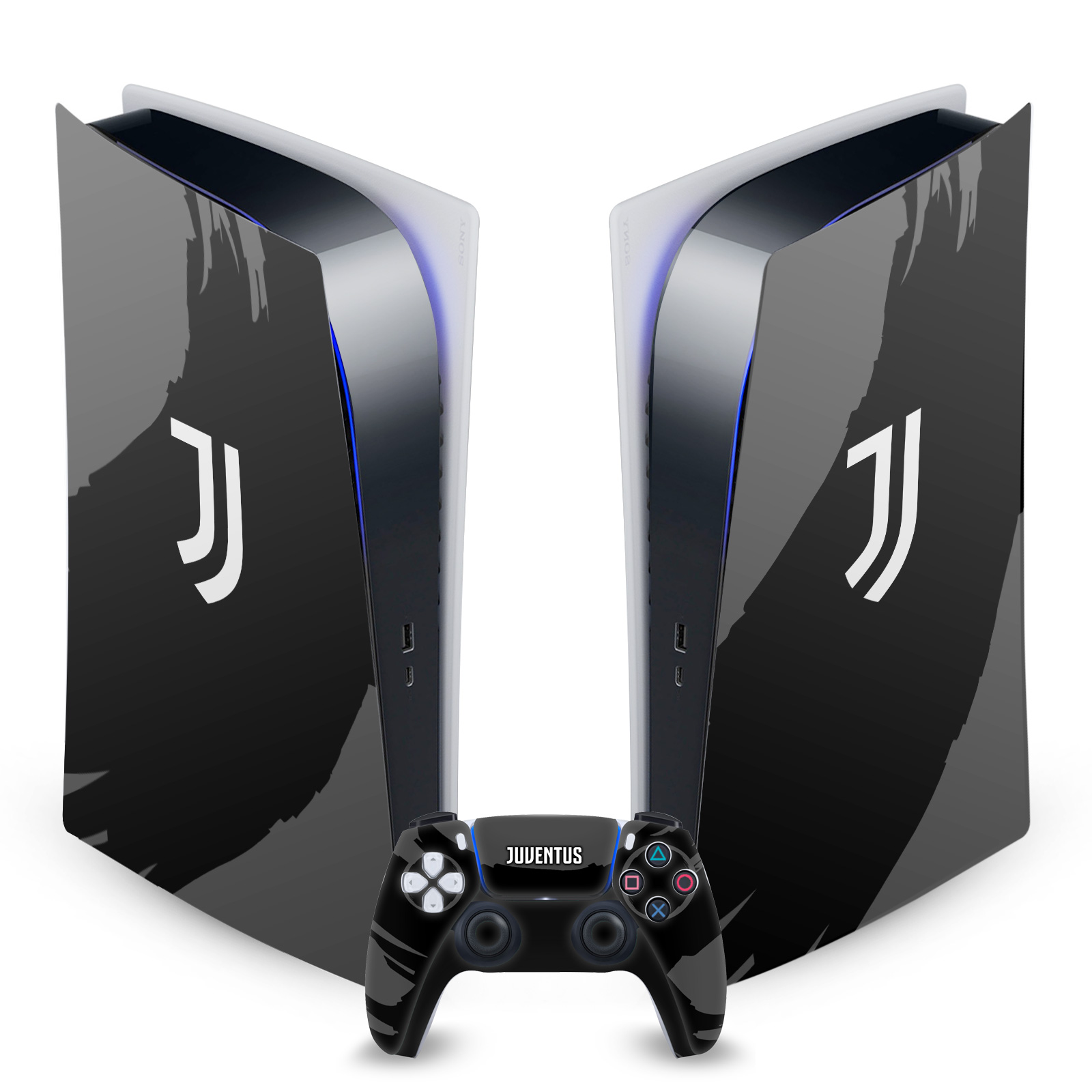 JUVENTUS FOOTBALL CLUB ART VINYL SKIN DECAL FOR SONY PS5 DIGITAL EDITION BUNDLE