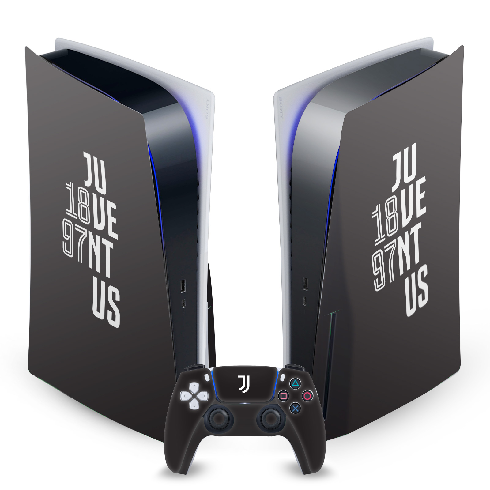 OFFICIAL JUVENTUS FOOTBALL CLUB ART VINYL SKIN FOR SONY PS5 DISC EDITION BUNDLE