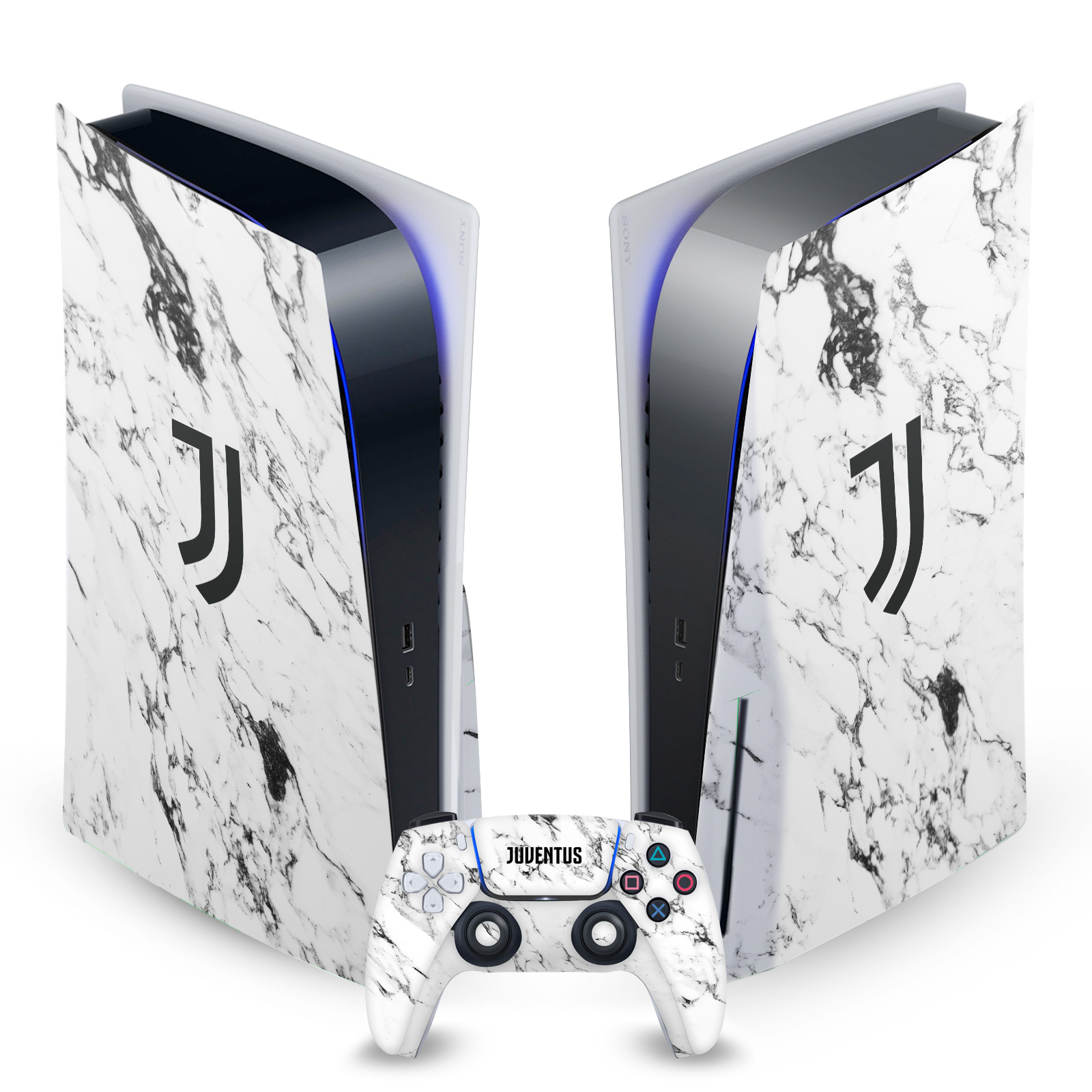 OFFICIAL JUVENTUS FOOTBALL CLUB ART VINYL SKIN FOR SONY PS5 DISC EDITION BUNDLE