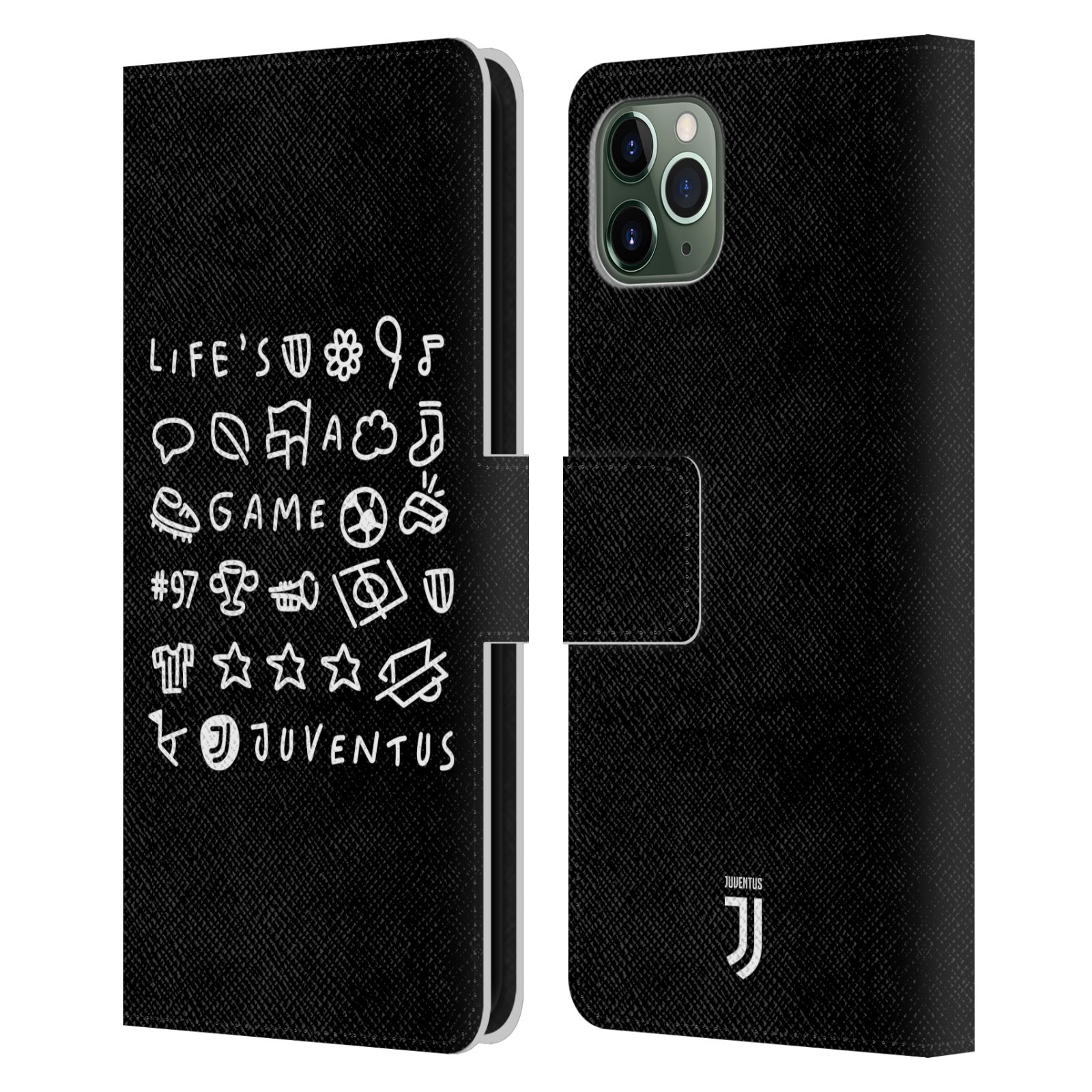 OFFICIAL JUVENTUS FOOTBALL CLUB KIDS LEATHER BOOK CASE FOR APPLE iPHONE PHONES - Picture 9 of 12