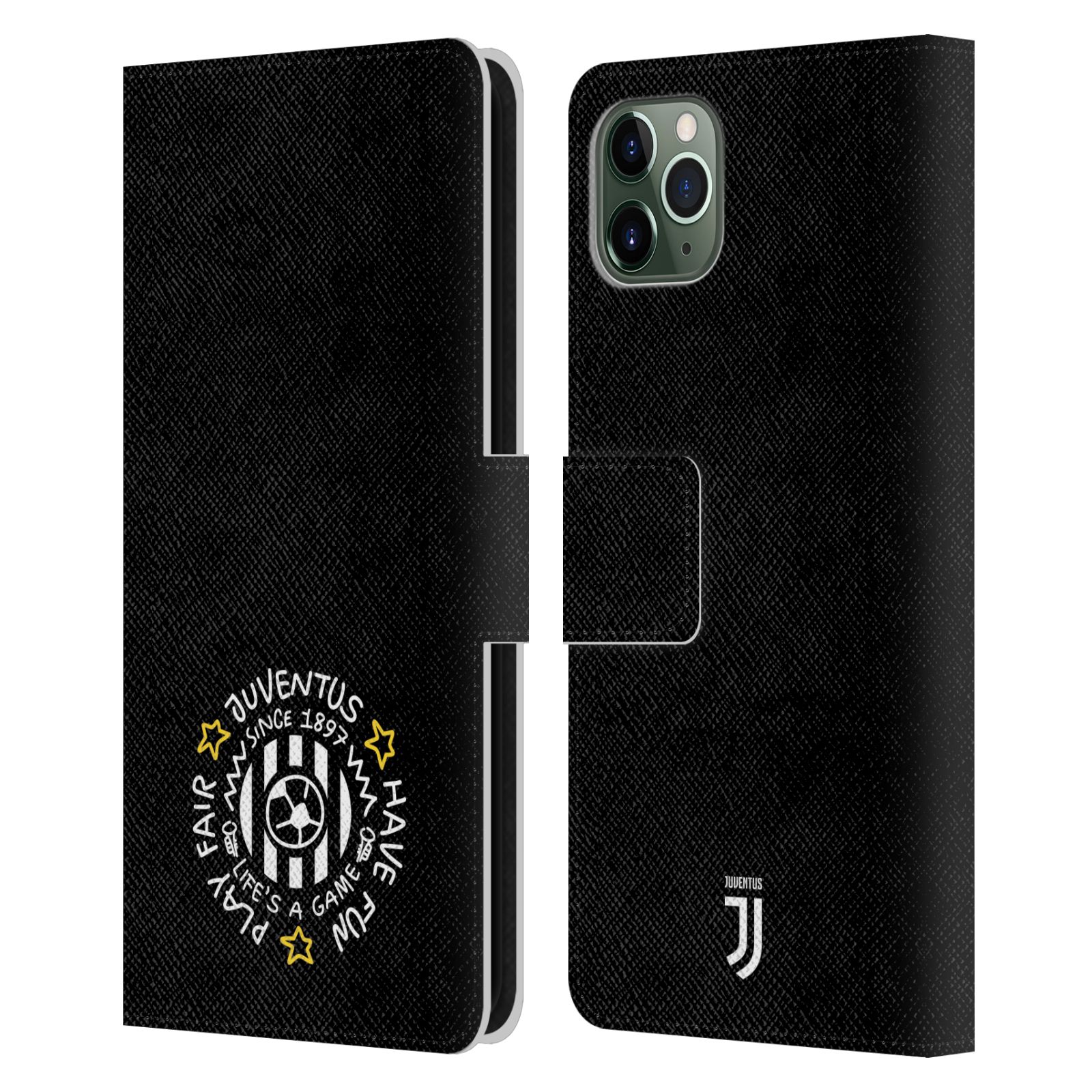 OFFICIAL JUVENTUS FOOTBALL CLUB KIDS LEATHER BOOK CASE FOR APPLE iPHONE PHONES - Picture 11 of 12