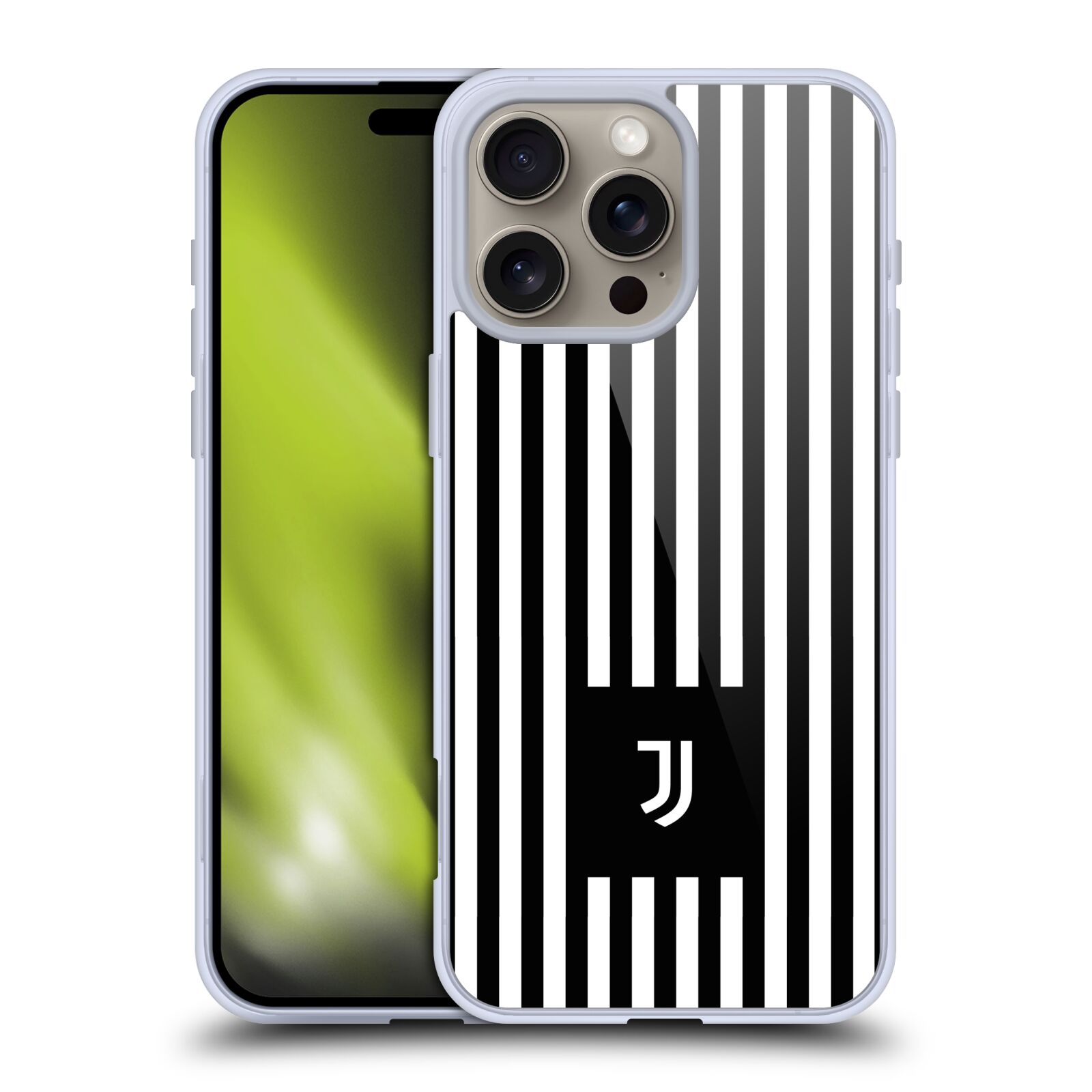 Silikonové lesklé pouzdro Apple iPhone 16 Pro Max - Head Case - Juventus FC - Nové logo - Pruhy (Lesklý silikonový kryt, obal, pouzdro na mobilní telefon s motivem Juventus FC - Nové logo - Pruhy pro Apple iPhone 16 Pro Max )