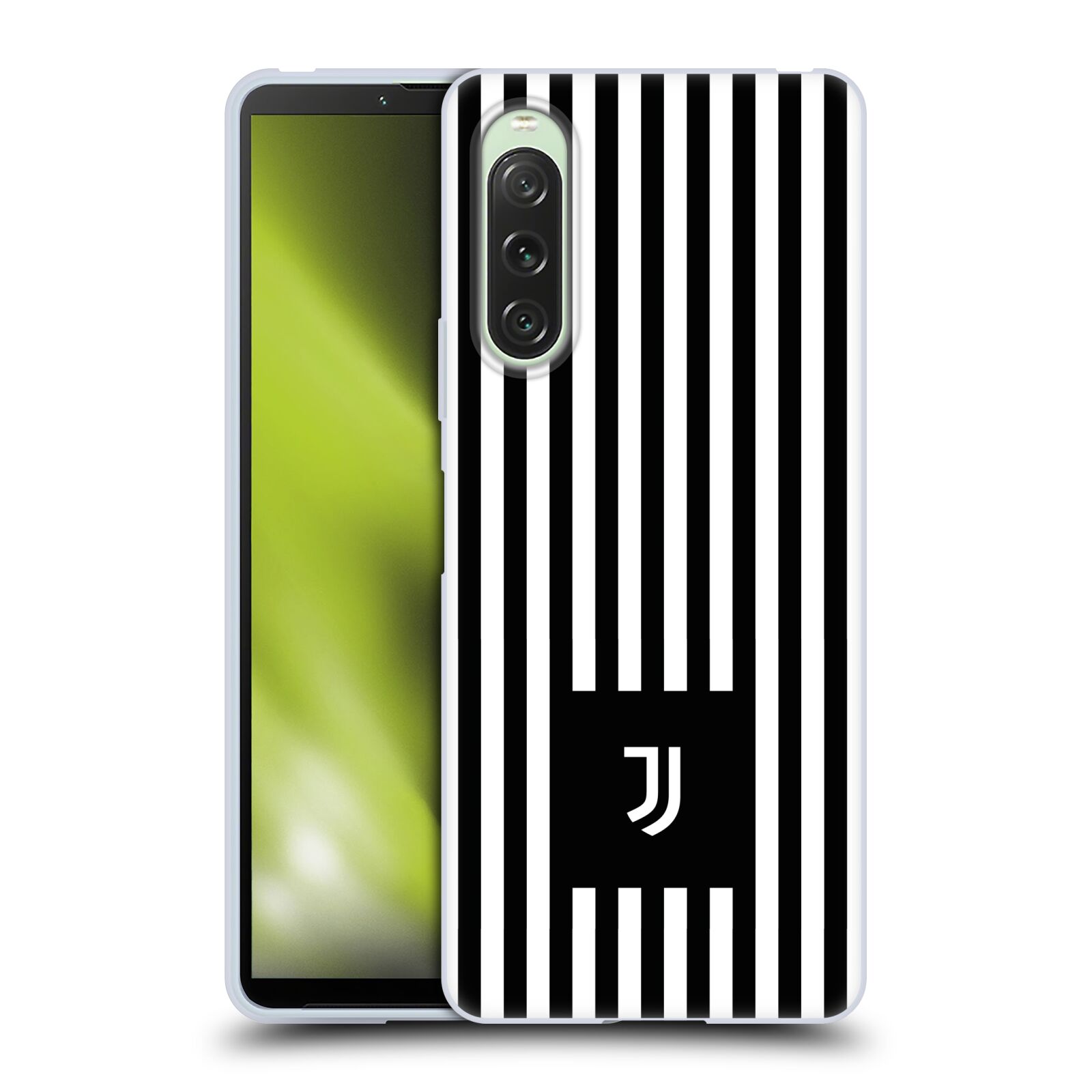 Silikonové pouzdro - Sony Xperia 10 V - Head Case - Juventus FC - Nové logo - Pruhy (Silikonový kryt, obal, pouzdro na mobilní telefon s motivem Juventus FC - Nové logo - Pruhy pro Sony Xperia 10 V)