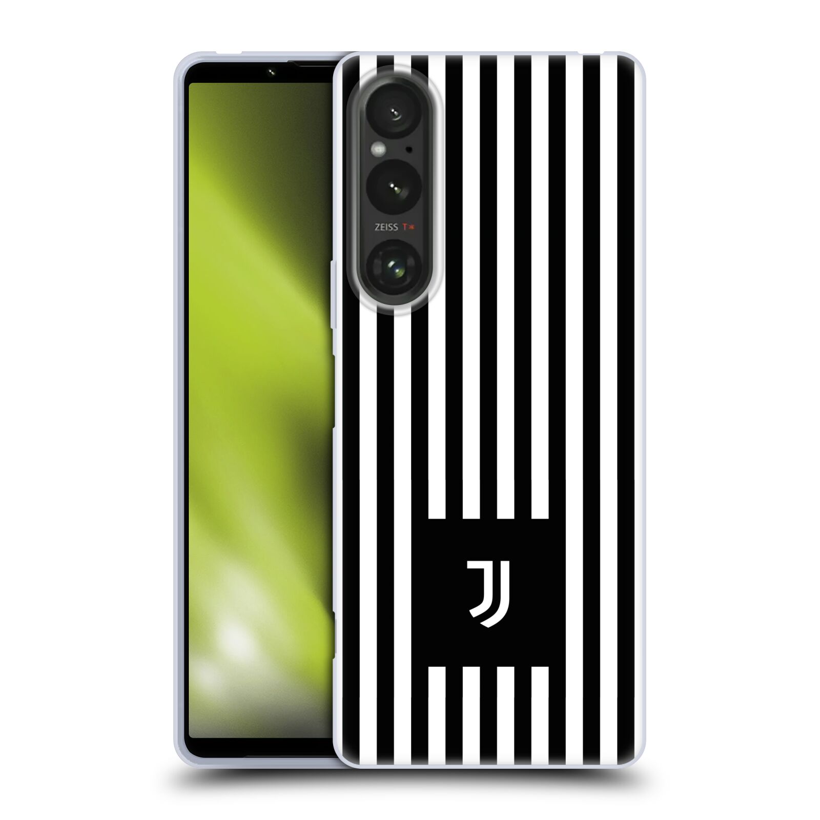 Silikonové pouzdro - Sony Xperia 1 V - Head Case - Juventus FC - Nové logo - Pruhy (Silikonový kryt, obal, pouzdro na mobilní telefon s motivem Juventus FC - Nové logo - Pruhy pro Sony Xperia 1 V)