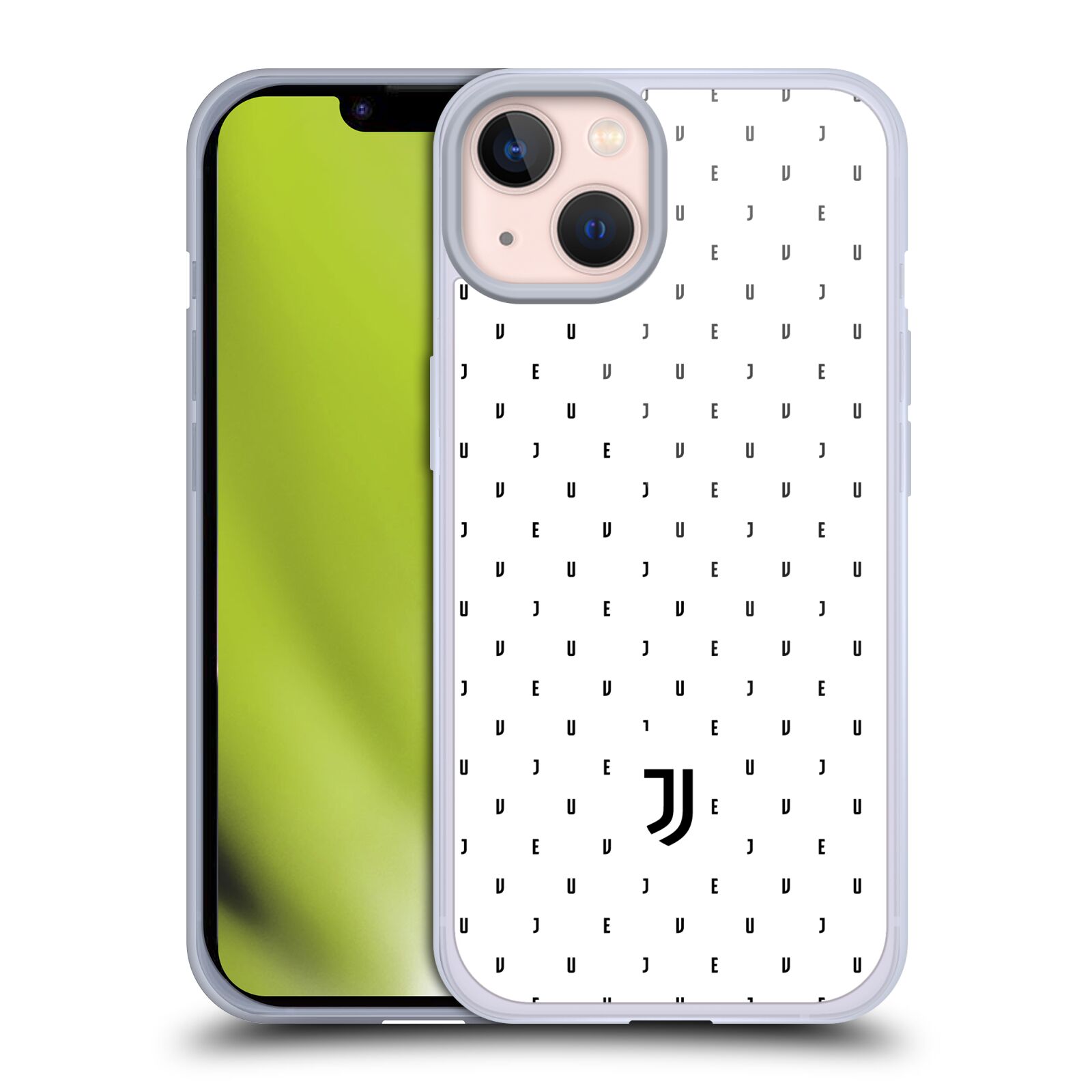 Silikonové pouzdro na mobil Apple iPhone 13 - Head Case - Juventus FC - Nové logo - Decentní (Silikonový kryt, obal, pouzdro na mobilní telefon s motivem Juventus FC - Nové logo - Decentní pro Apple iPhone 13)