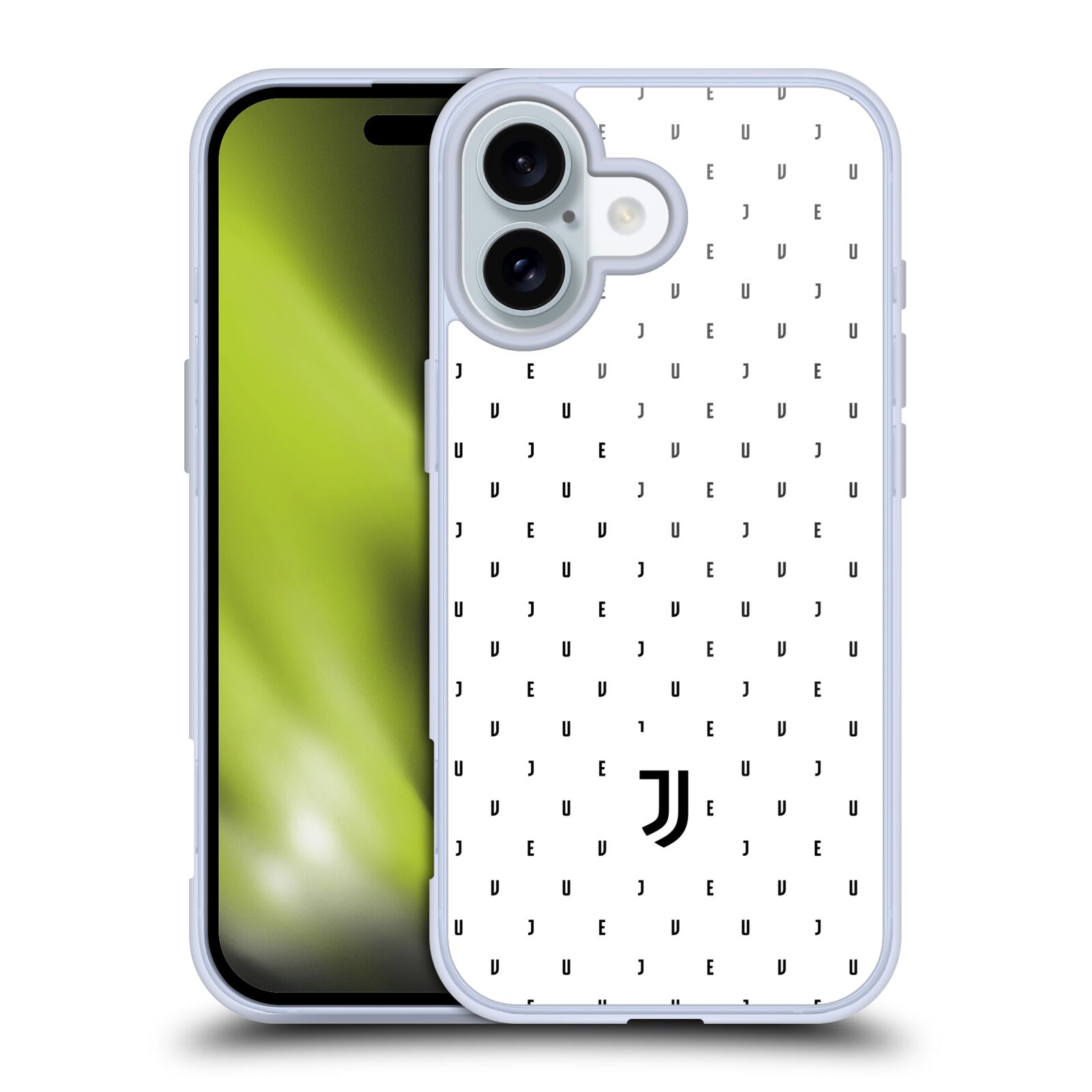 Silikonové lesklé pouzdro Apple iPhone 16 - Head Case - Juventus FC - Nové logo - Decentní (Lesklý silikonový kryt, obal, pouzdro na mobilní telefon s motivem Juventus FC - Nové logo - Decentní pro Apple iPhone 16 )