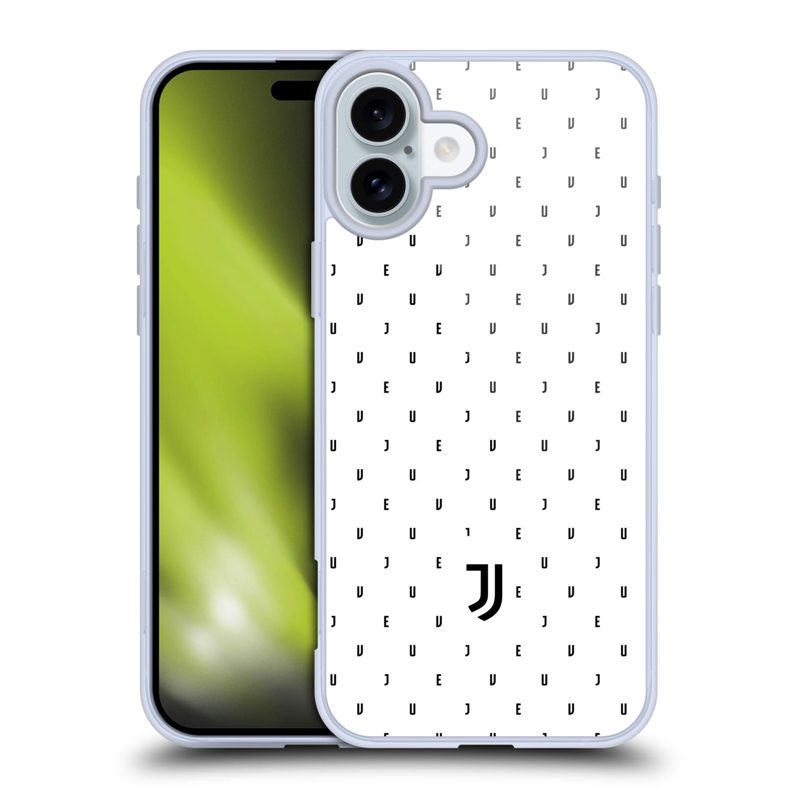 Silikonové lesklé pouzdro Apple iPhone 16 Plus - Head Case - Juventus FC - Nové logo - Decentní (Lesklý silikonový kryt, obal, pouzdro na mobilní telefon s motivem Juventus FC - Nové logo - Decentní pro Apple iPhone 16 Plus )