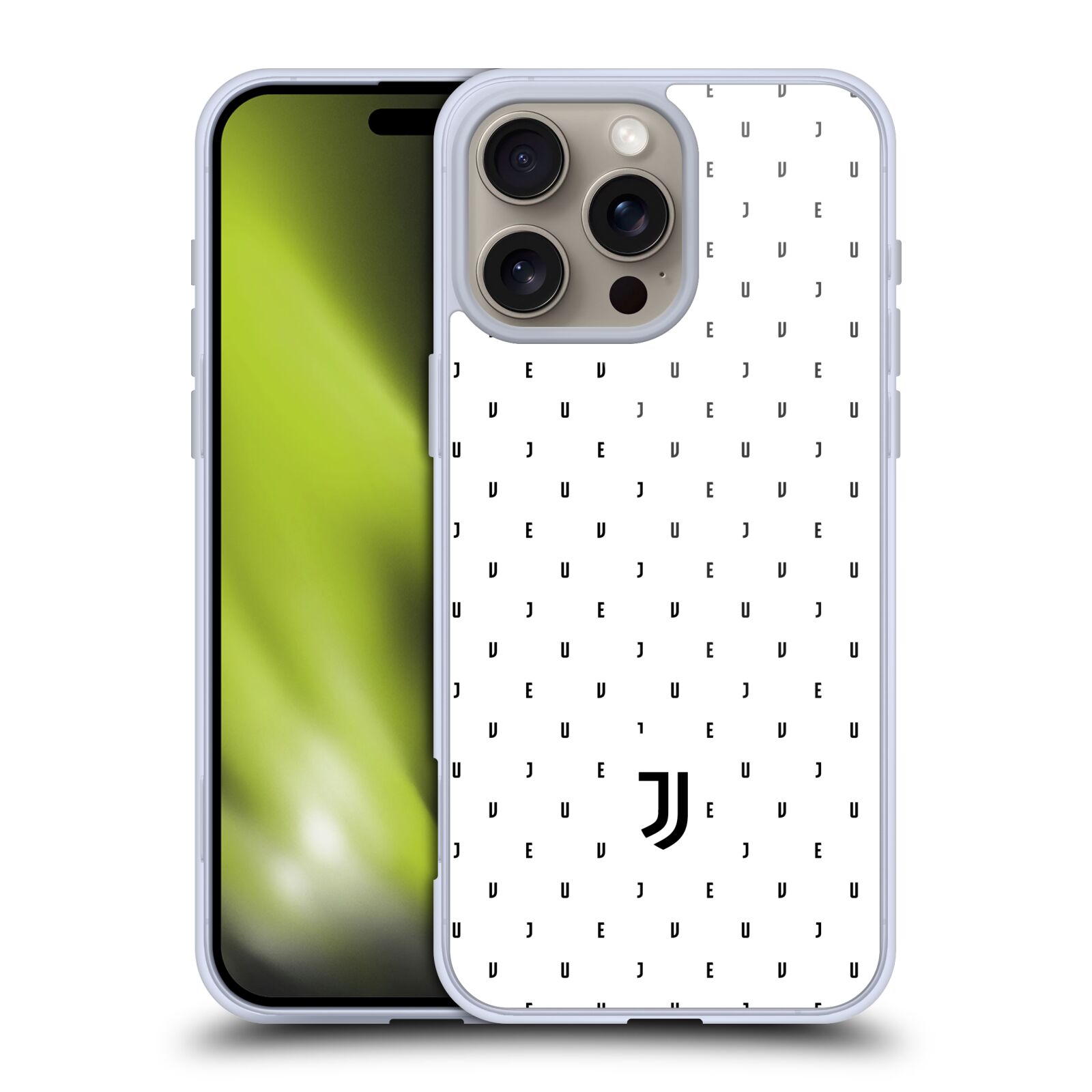 Silikonové lesklé pouzdro Apple iPhone 16 Pro Max - Head Case - Juventus FC - Nové logo - Decentní (Lesklý silikonový kryt, obal, pouzdro na mobilní telefon s motivem Juventus FC - Nové logo - Decentní pro Apple iPhone 16 Pro Max )