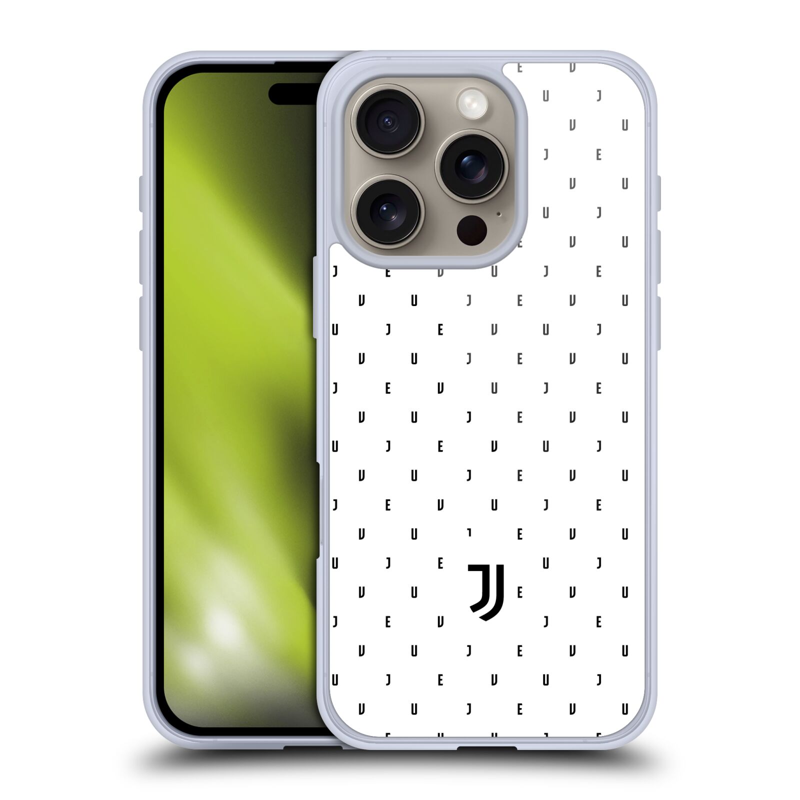 Silikonové lesklé pouzdro Apple iPhone 16 Pro - Head Case - Juventus FC - Nové logo - Decentní (Lesklý silikonový kryt, obal, pouzdro na mobilní telefon s motivem Juventus FC - Nové logo - Decentní pro Apple iPhone 16 Pro )