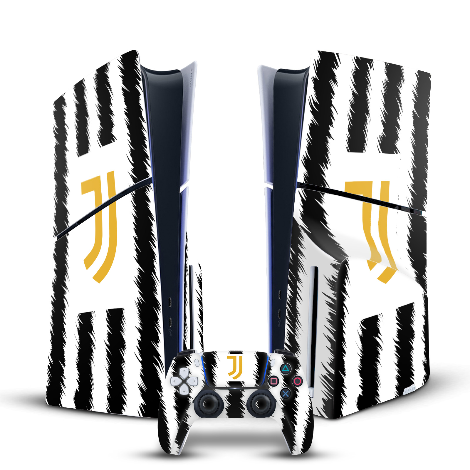 JUVENTUS FC 2023/24 MATCH KIT VINYL SKIN DECAL FOR PS5 SLIM DISC EDITION BUNDLE