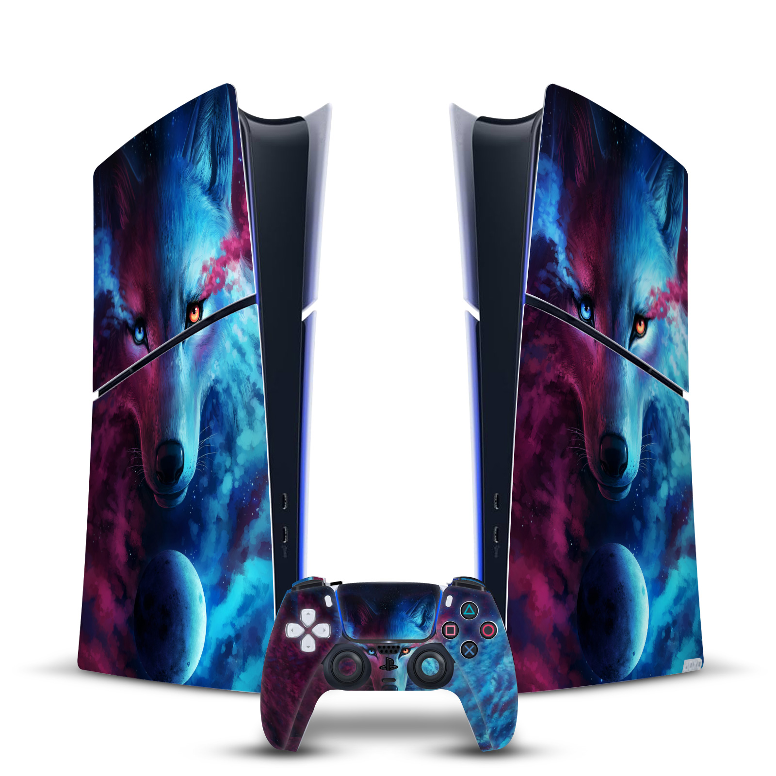 JONAS "JOJOESART" JÖDICKE ART MIX VINYL SKIN FOR PS5 SLIM DIGITAL EDITION BUNDLE