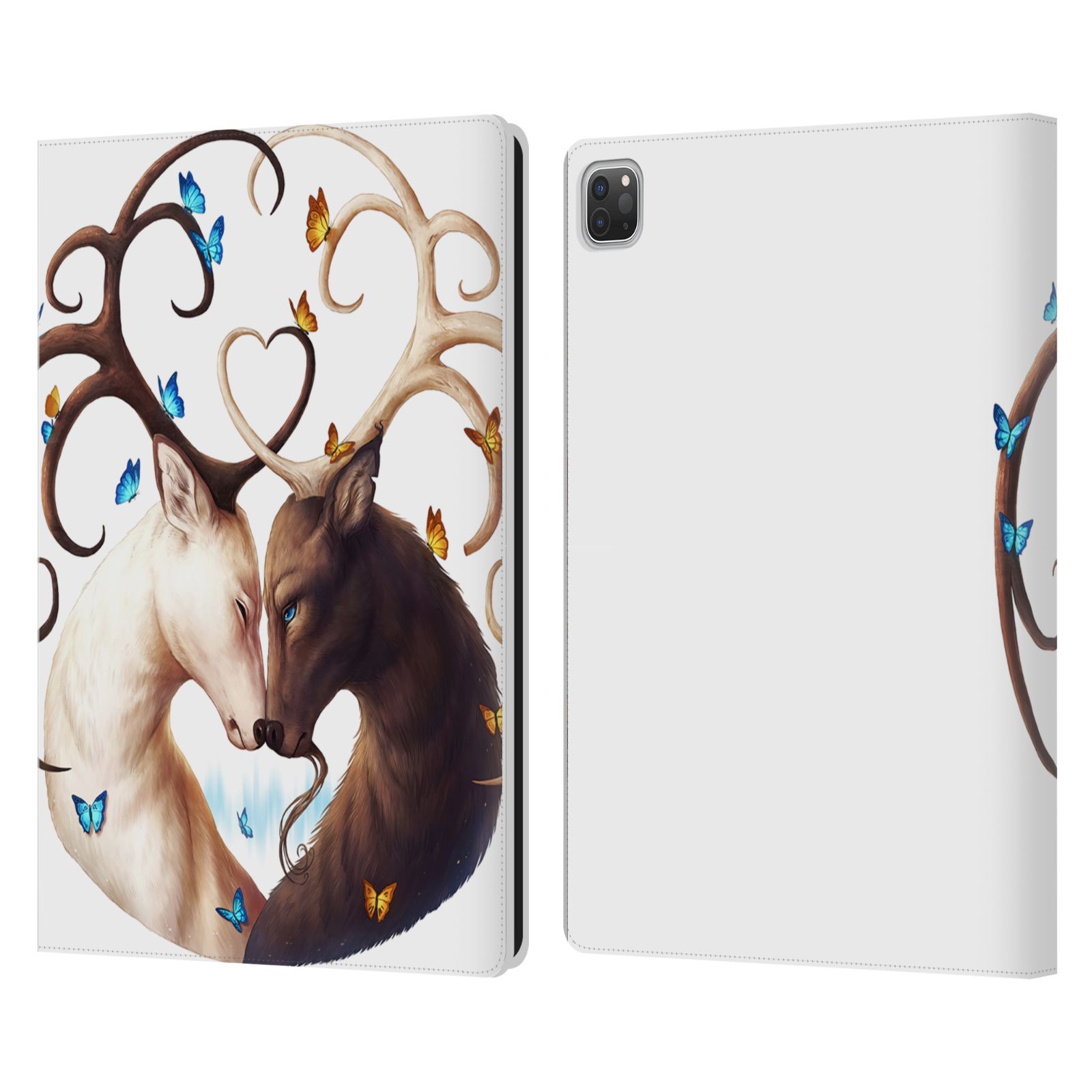 JONAS "JOJOESART" JÖDICKE WILDLIFE LEATHER BOOK WALLET CASE FOR APPLE iPAD - Picture 8 of 19