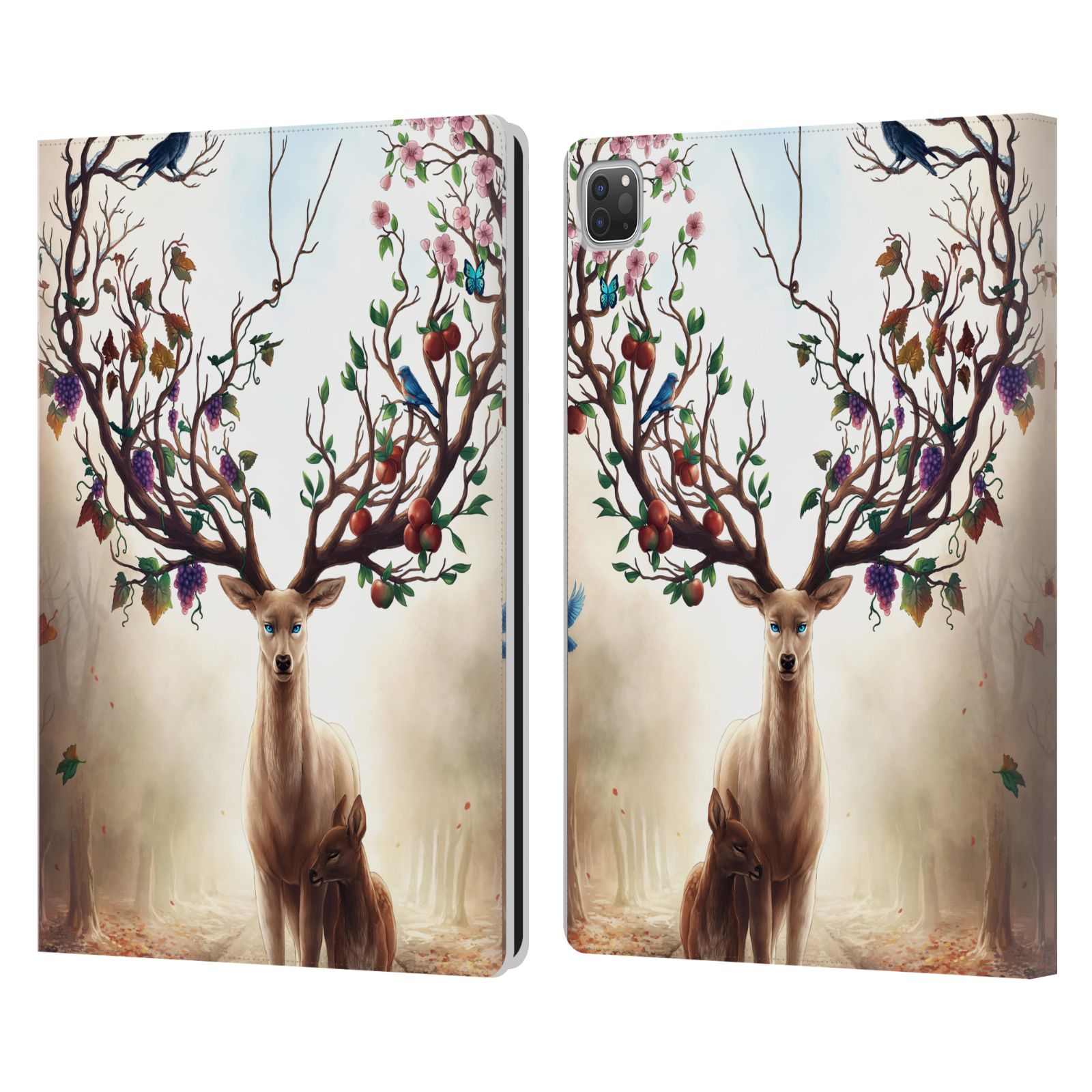 JONAS "JOJOESART" JÖDICKE WILDLIFE LEATHER BOOK WALLET CASE FOR APPLE iPAD - Picture 17 of 19