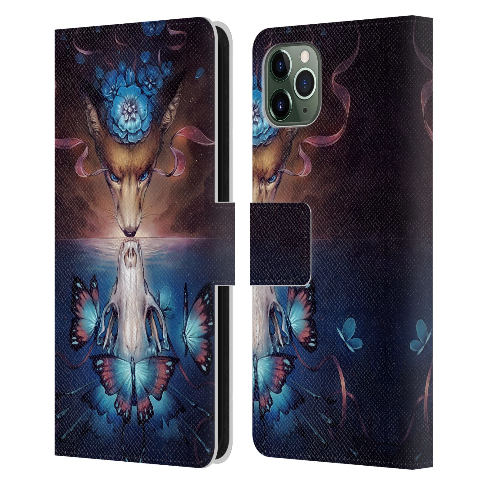 JONAS "JOJOESART" JÖDICKE WILDLIFE 2 LEATHER BOOK CASE FOR APPLE iPHONE PHONES - Picture 8 of 16