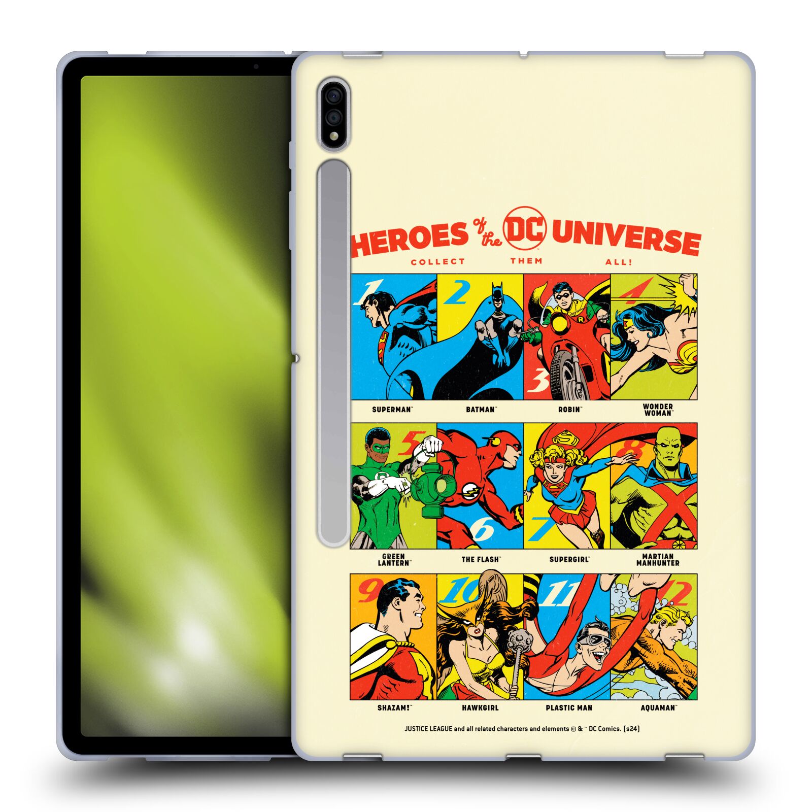 JUSTICE LEAGUE DC COMICS 90TH ANNIVERSARY SOFT GEL CASE FOR SAMSUNG TABLETS 1 - Picture 8 of 12