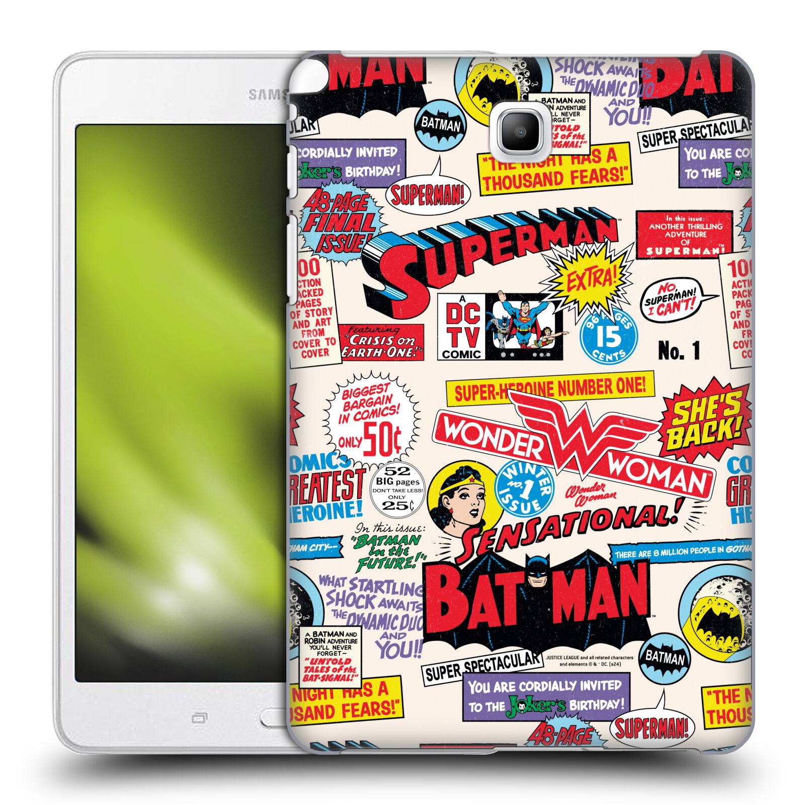 OFFICIAL JUSTICE LEAGUE DC COMICS 90TH ANNIVERSARY CASE FOR SAMSUNG TABLETS 1 - Picture 9 of 12
