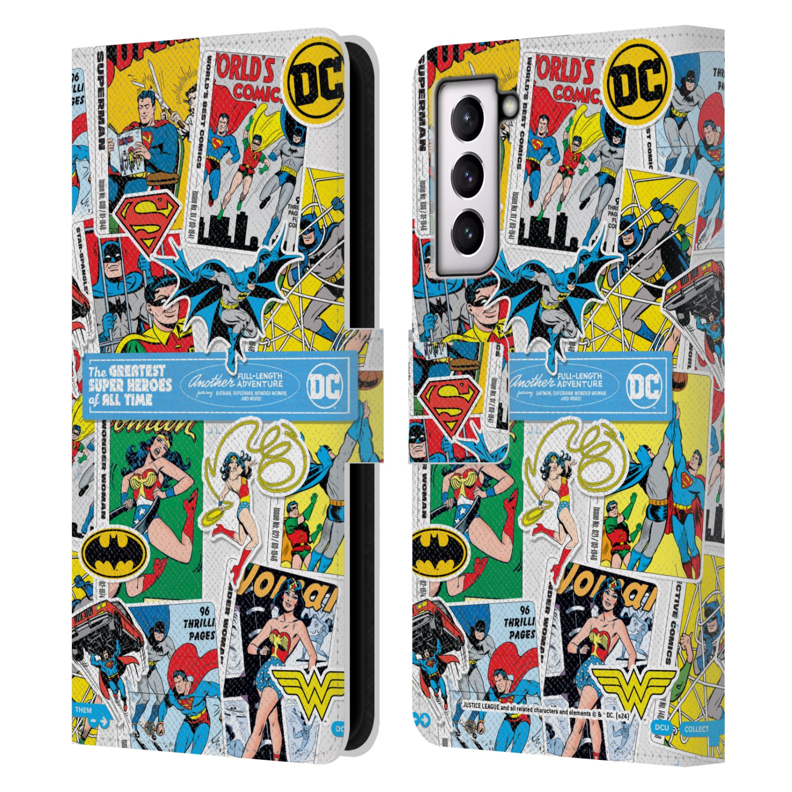 JUSTICE LEAGUE DC COMICS 90TH ANNIVERSARY LEATHER BOOK CASE FOR SAMSUNG PHONES 4 - 第 9/11 張圖片