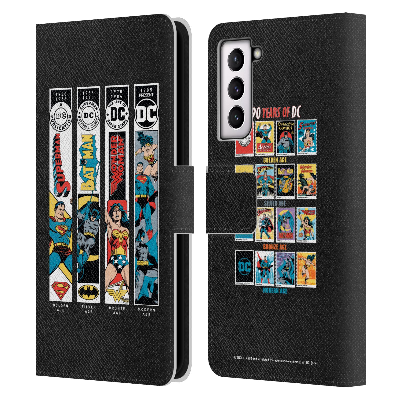 JUSTICE LEAGUE DC COMICS 90TH ANNIVERSARY LEATHER BOOK CASE FOR SAMSUNG PHONES 4 - 第 10/11 張圖片