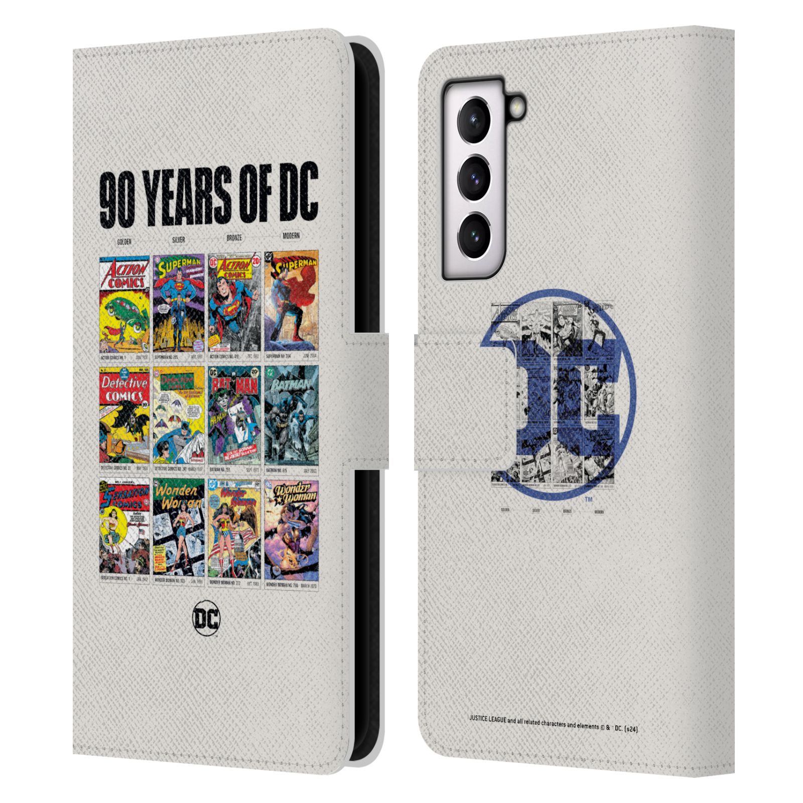 JUSTICE LEAGUE DC COMICS 90TH ANNIVERSARY LEATHER BOOK CASE FOR SAMSUNG PHONES 4 - 第 11/11 張圖片