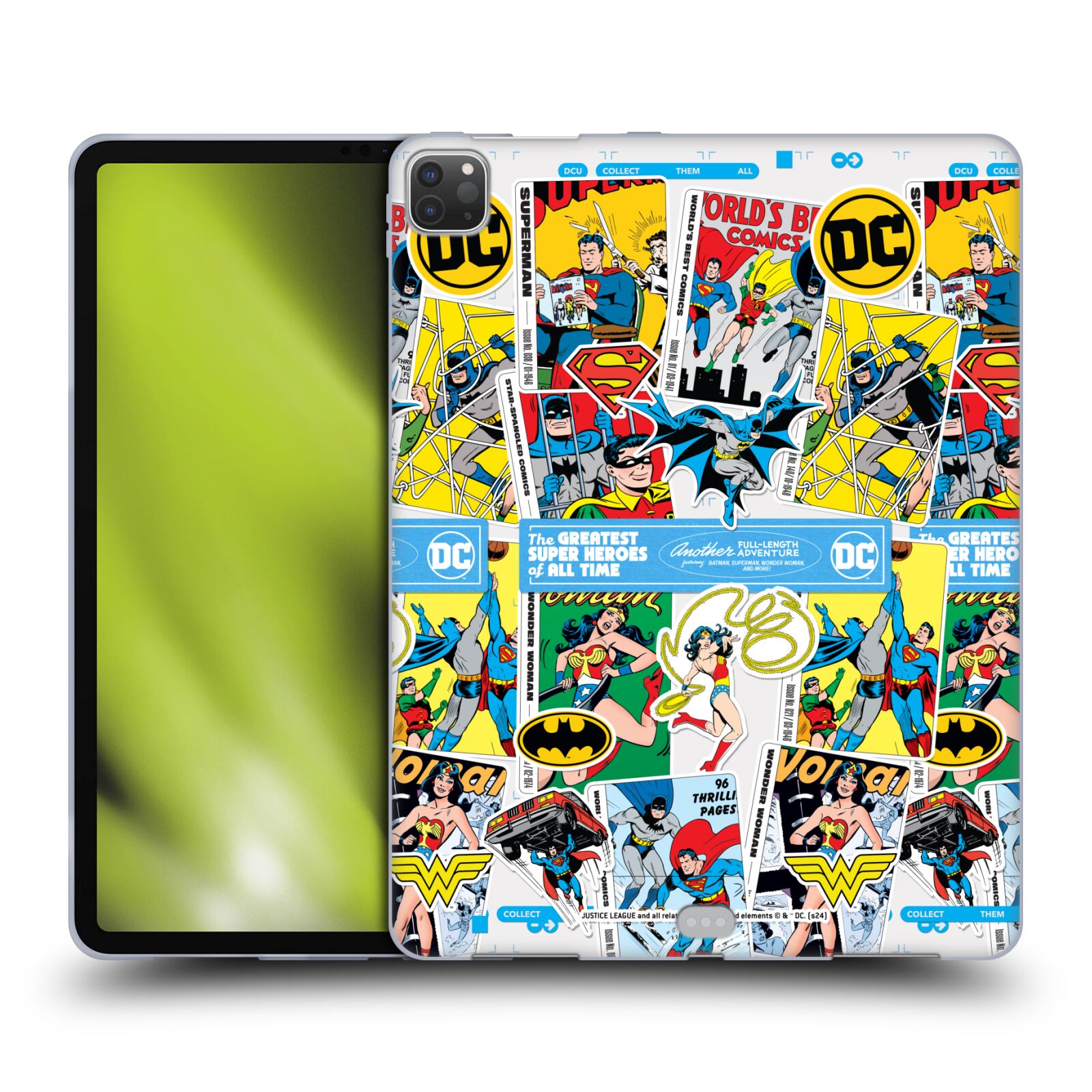 JUSTICE LEAGUE DC COMICS 90TH ANNIVERSARY SOFT GEL CASE FOR APPLE SAMSUNG KINDLE - Picture 10 of 12