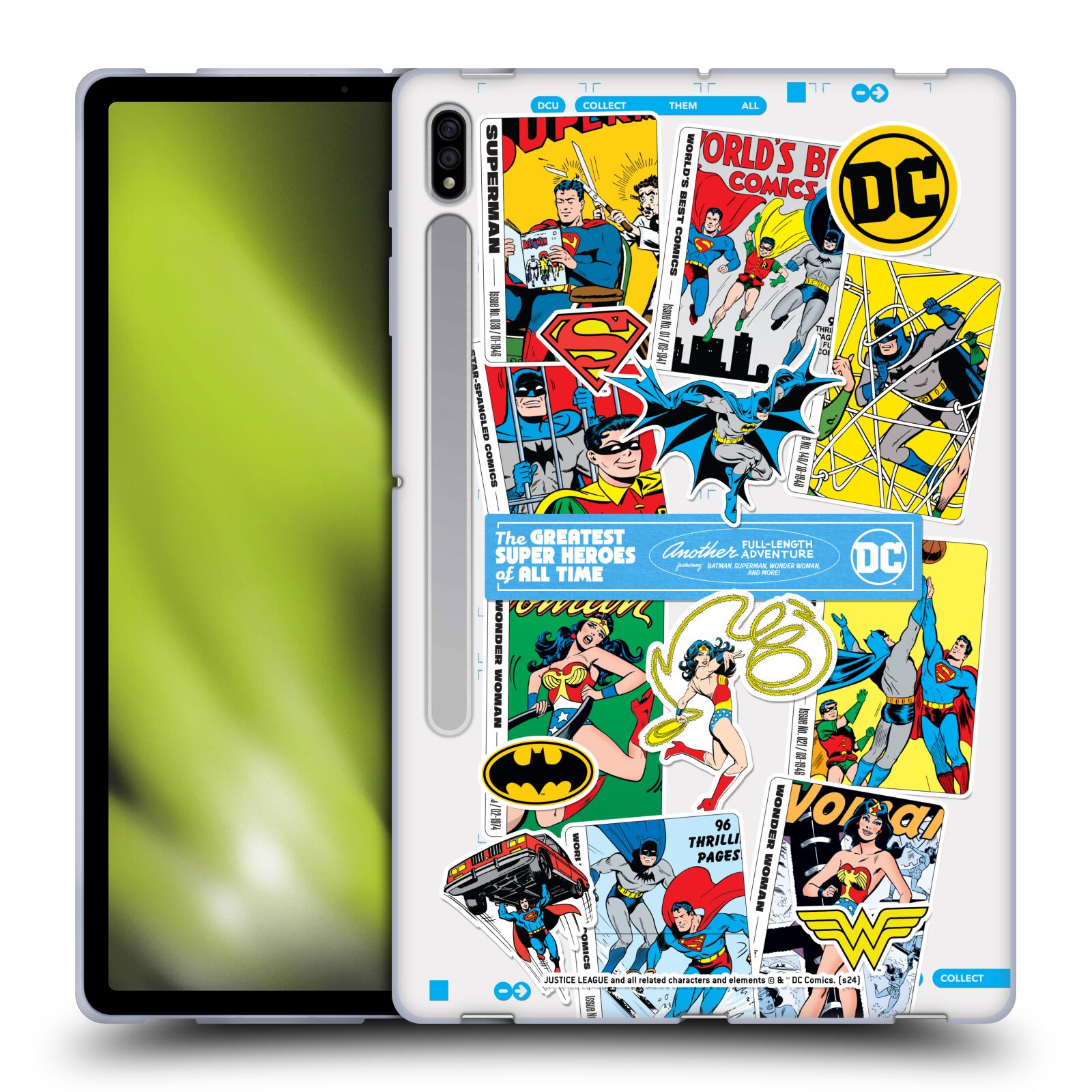 JUSTICE LEAGUE DC COMICS 90TH ANNIVERSARY SOFT GEL CASE FOR SAMSUNG TABLETS 1 - Picture 10 of 12