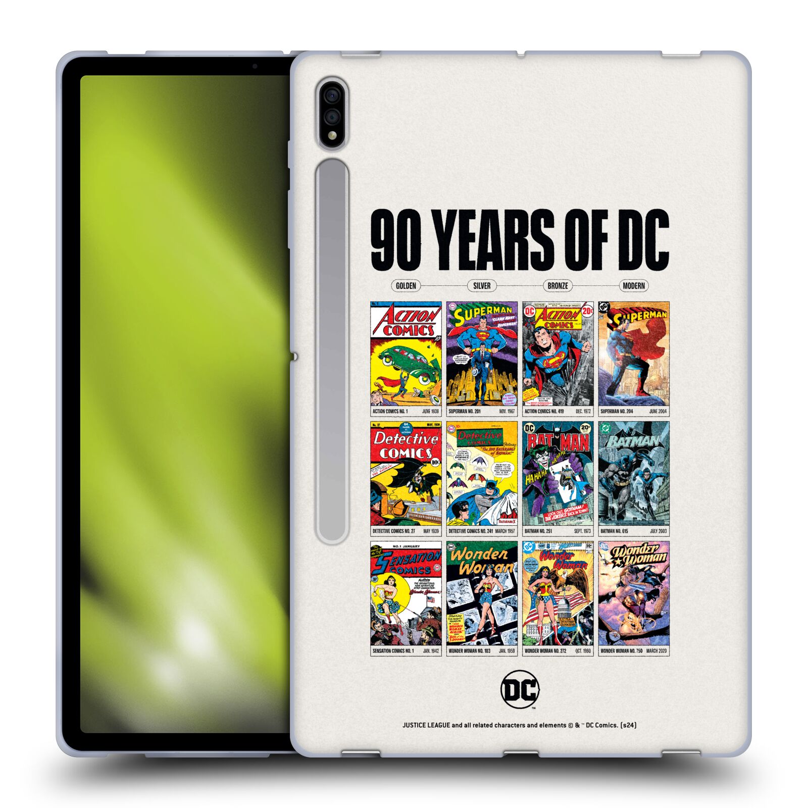 JUSTICE LEAGUE DC COMICS 90TH ANNIVERSARY SOFT GEL CASE FOR SAMSUNG TABLETS 1 - Picture 12 of 12