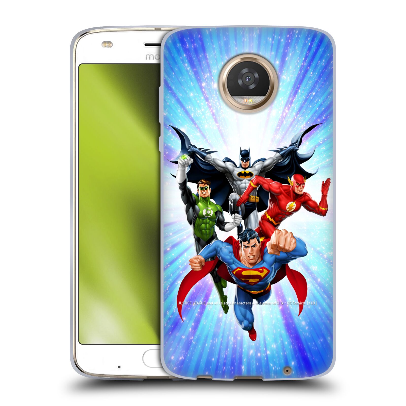 OFFICIAL JUSTICE LEAGUE DC COMICS AIRBRUSHED SOFT GEL CASE FOR MOTOROLA PHONES - Picture 8 of 10