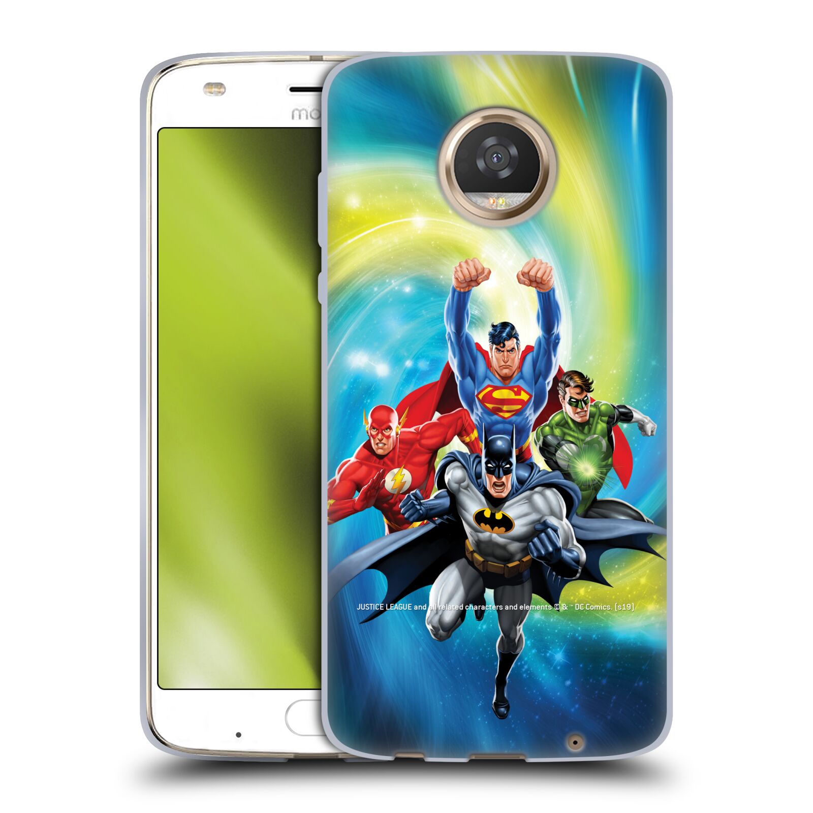 OFFICIAL JUSTICE LEAGUE DC COMICS AIRBRUSHED SOFT GEL CASE FOR MOTOROLA PHONES - Picture 9 of 10
