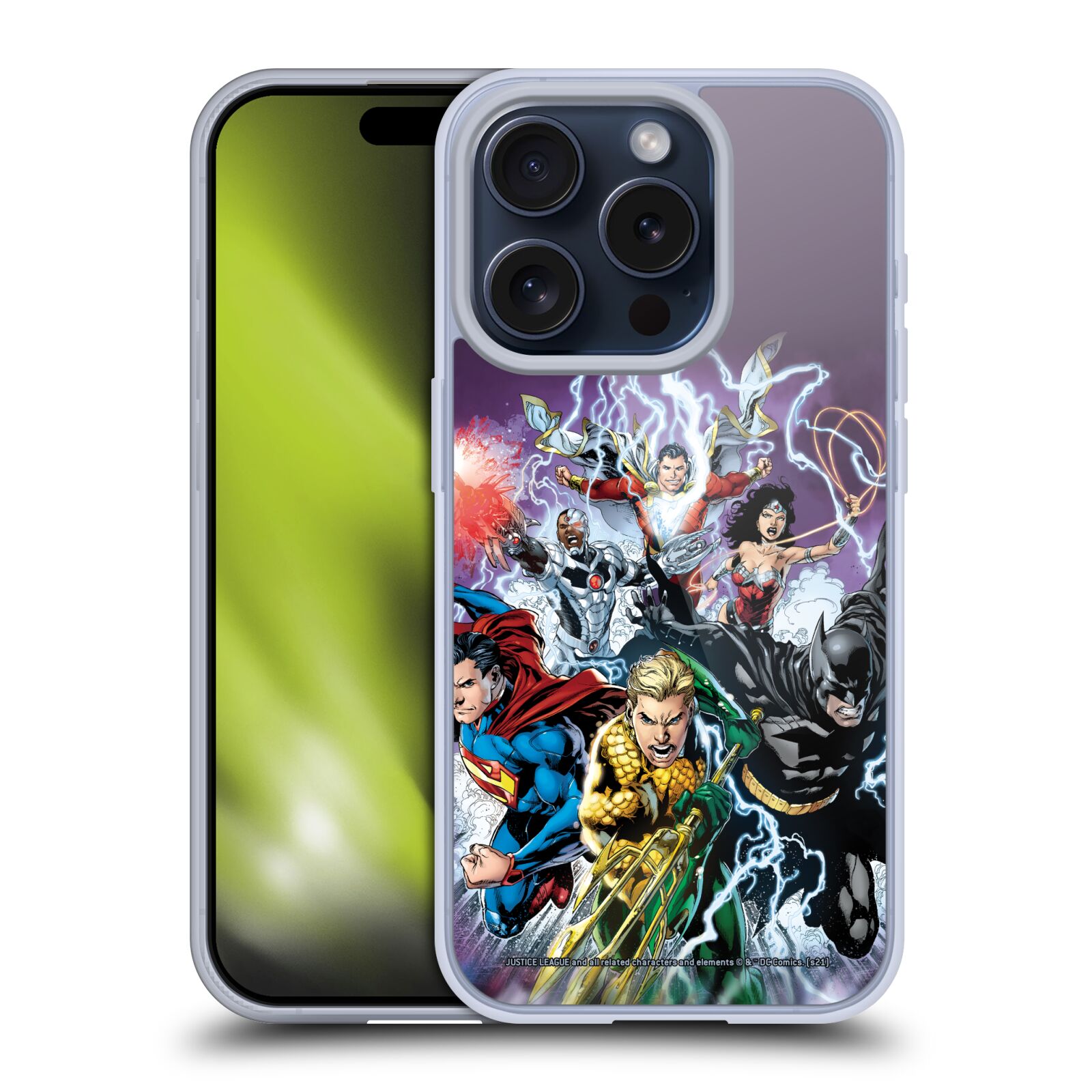 JUSTICE LEAGUE DC COMICS COMIC BOOK COVERS SOFT GEL CASE FOR APPLE iPHONE PHONES - Picture 12 of 14