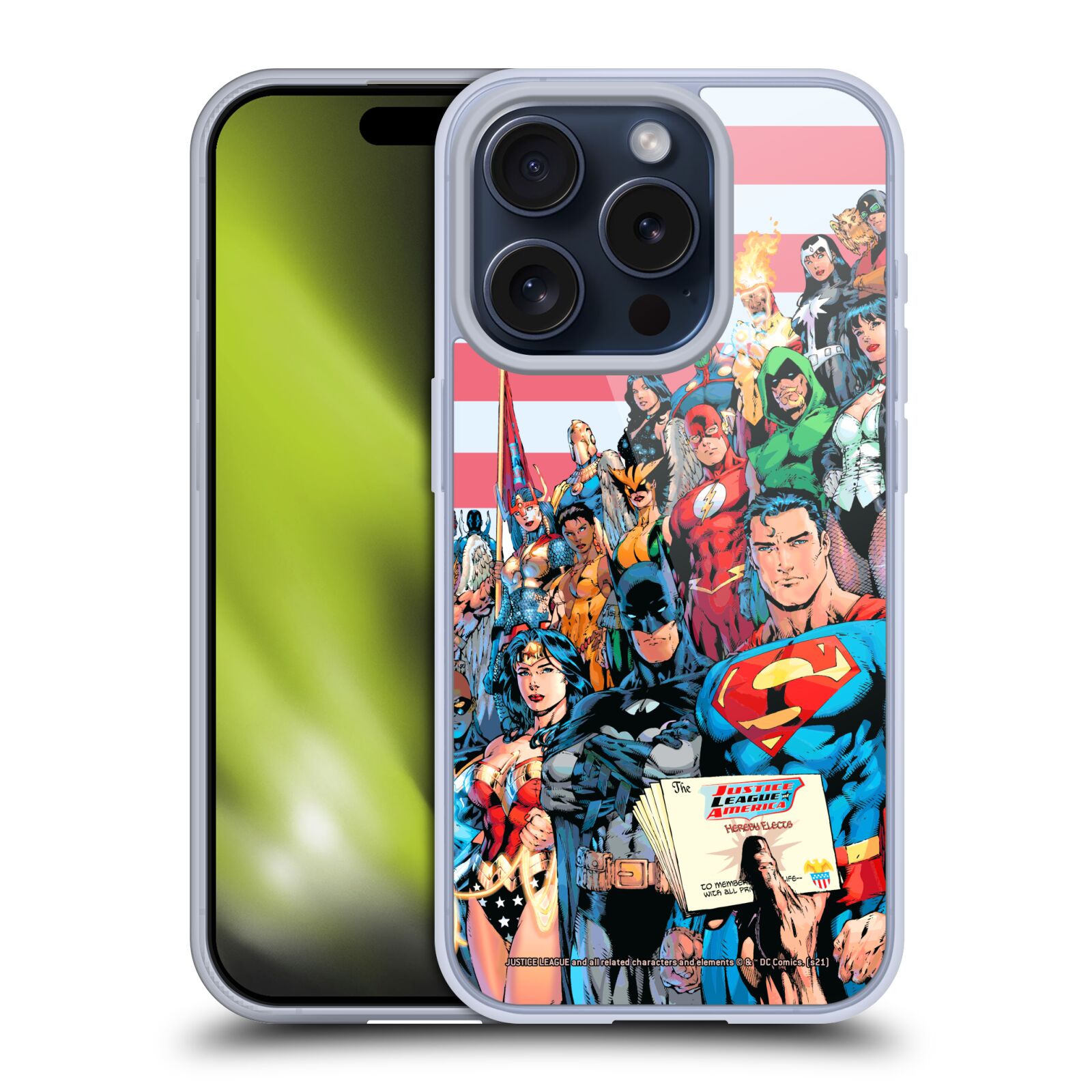 JUSTICE LEAGUE DC COMICS COMIC BOOK COVERS SOFT GEL CASE FOR APPLE iPHONE PHONES - Picture 13 of 14