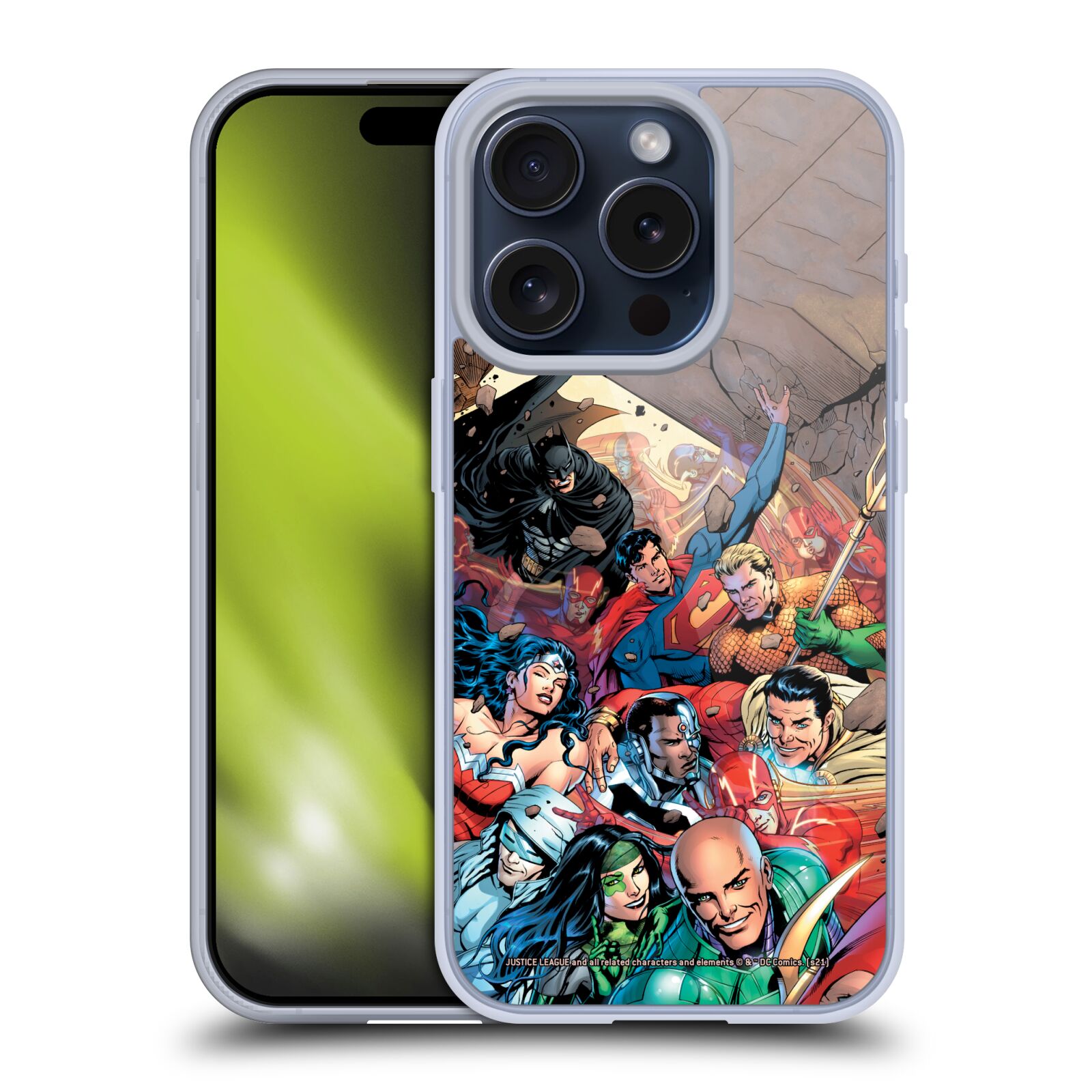 JUSTICE LEAGUE DC COMICS COMIC BOOK COVERS SOFT GEL CASE FOR APPLE iPHONE PHONES - Picture 9 of 14