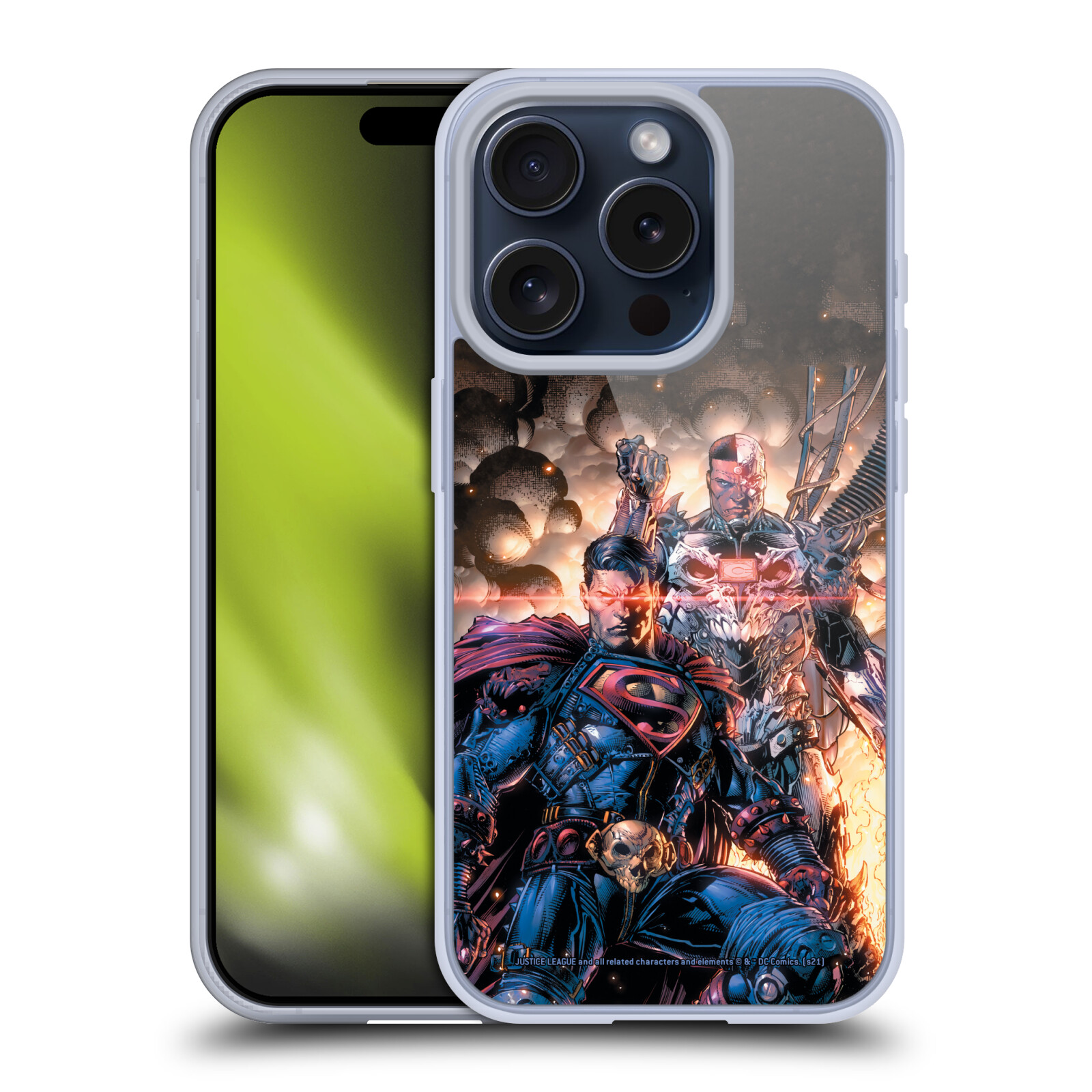 JUSTICE LEAGUE DC COMICS CYBORG COMIC BOOK COVER SOFT GEL CASE FOR APPLE iPHONE - Picture 8 of 9
